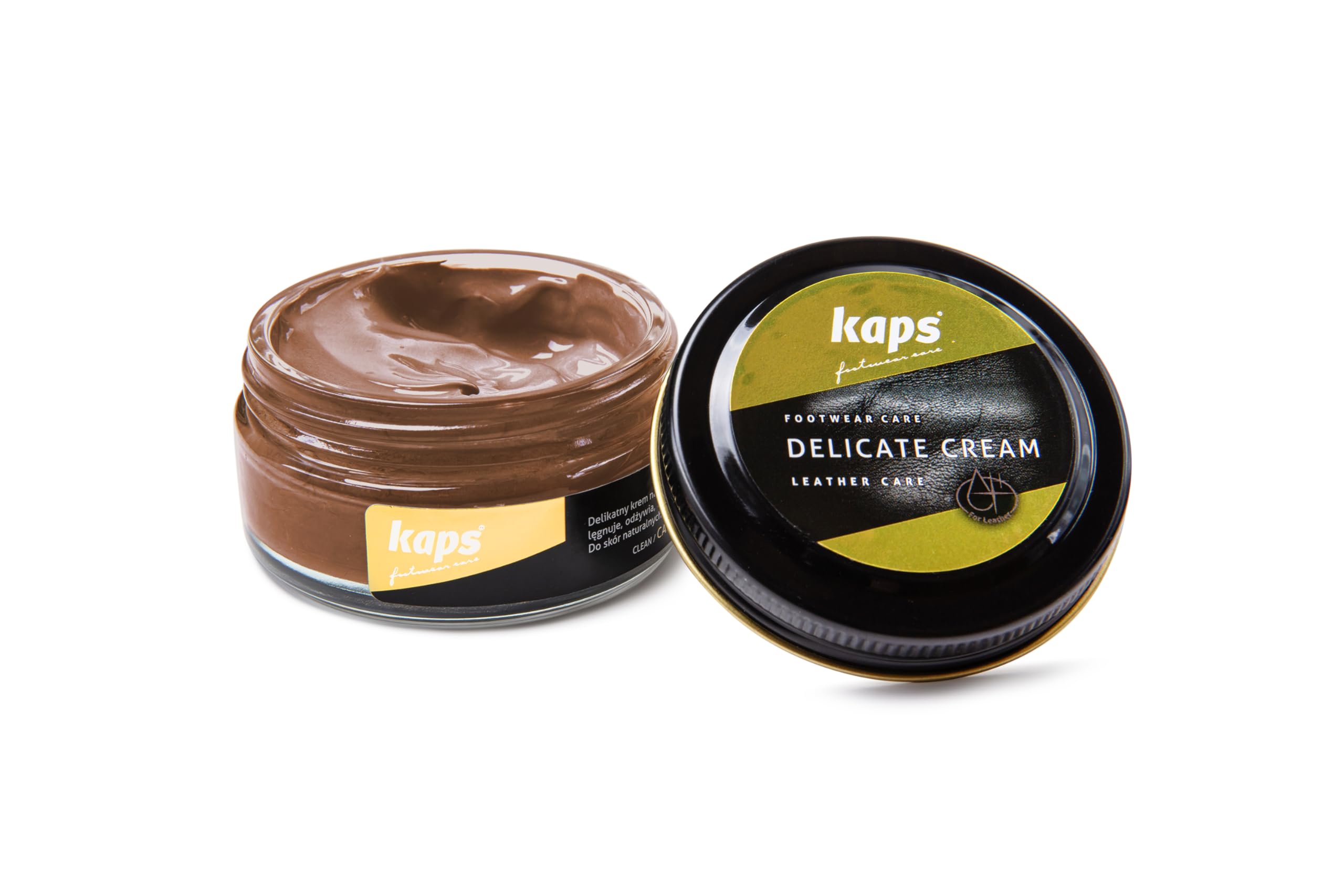 Kaps Leather Shoe Cream - Shoe Care Polish and Colour Conditioner | Refreshes Appearance | For Boots, Handbags, Furniture | Intensive Leather Care and Nourishing | 70 + Shades 50ml — view 83