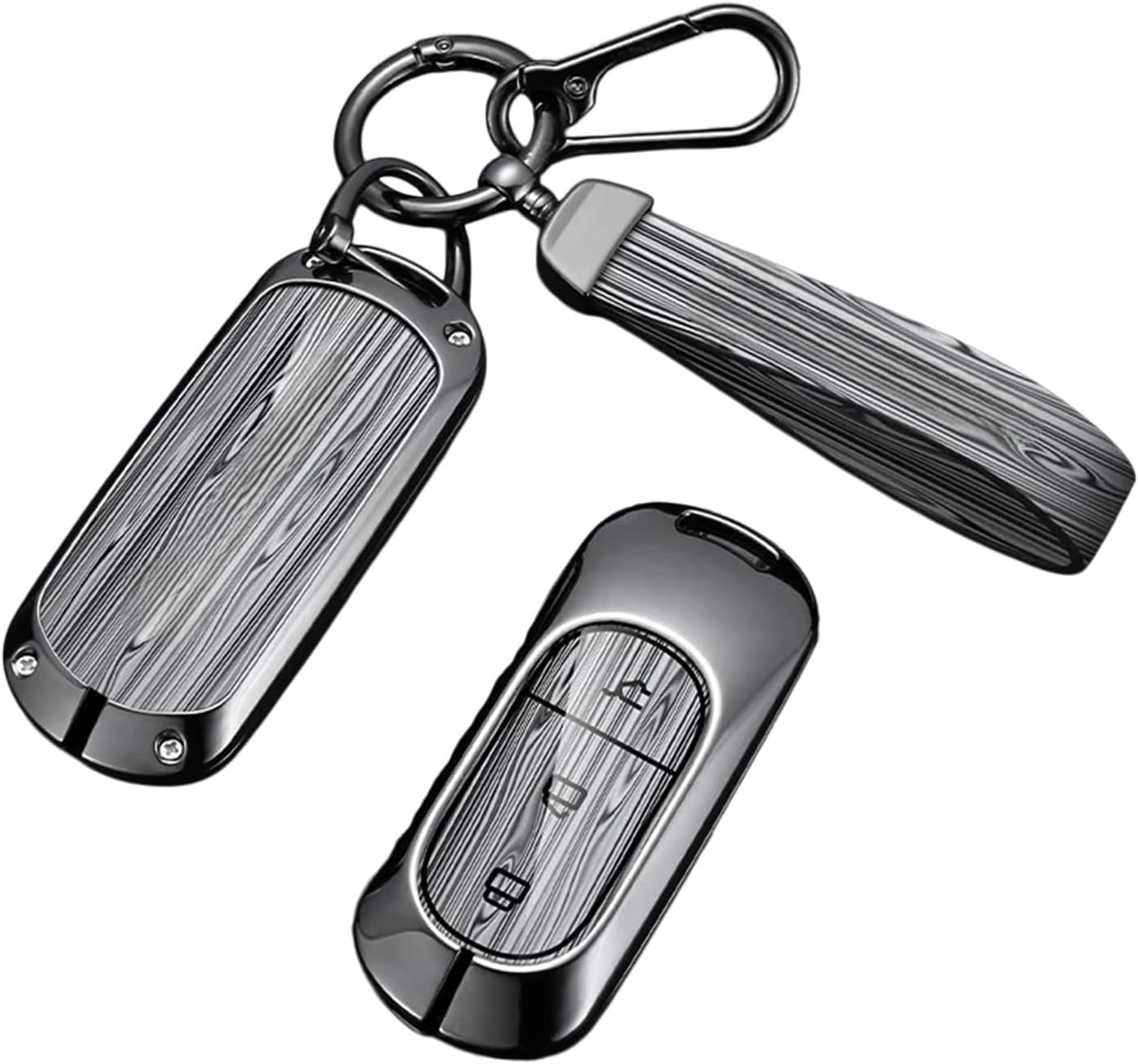 Zinc Alloy Car Key Cover Case Holder Key Bag Shell Protector Compatible For Leapmotor T03 S01 C11 C01 Keychain Auto Styling Accessories(B dark brown 03)