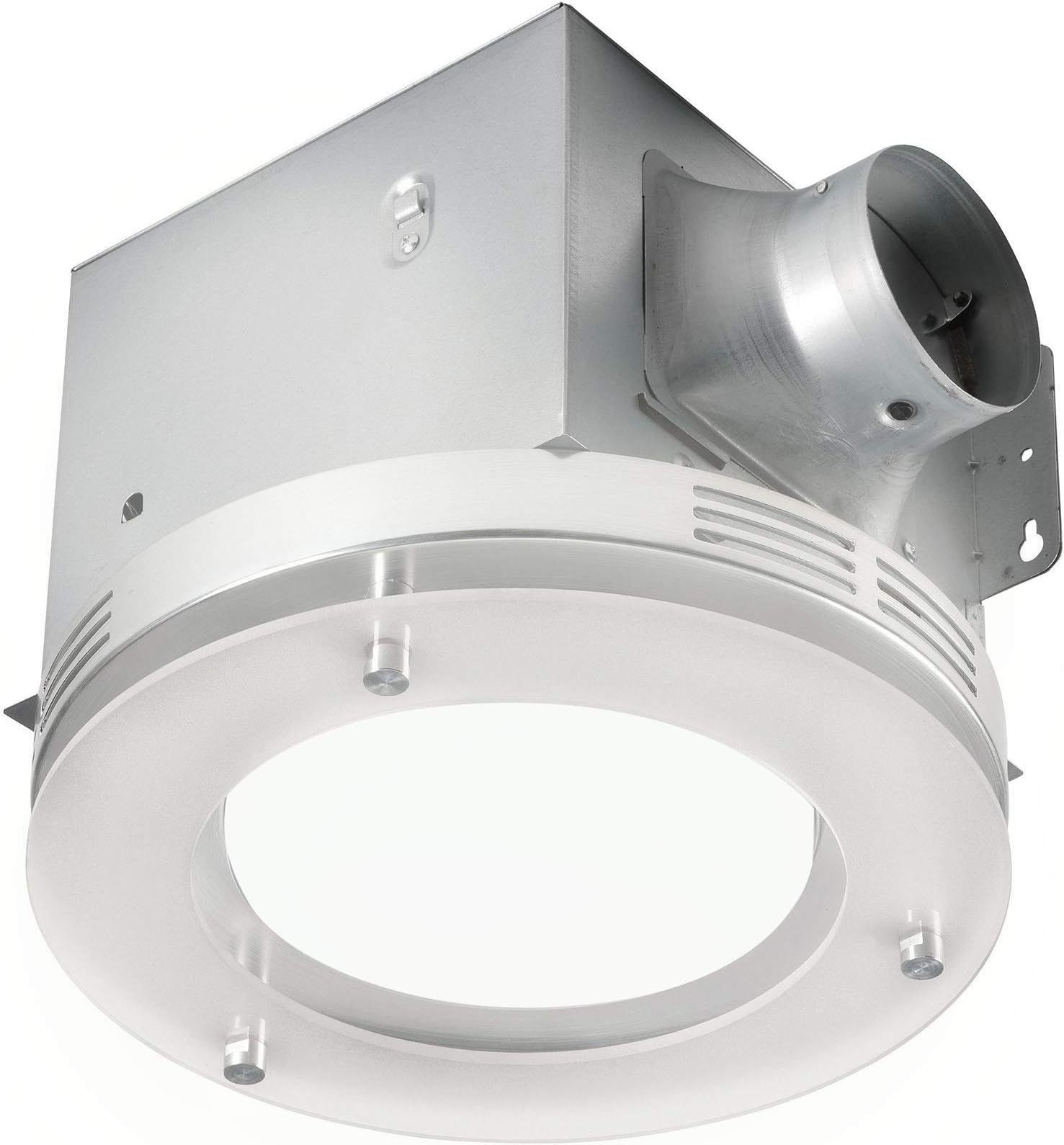 Amazon.com: Homewerks 7141-80 Bathroom Fan Integrated LED Light Ceiling ...