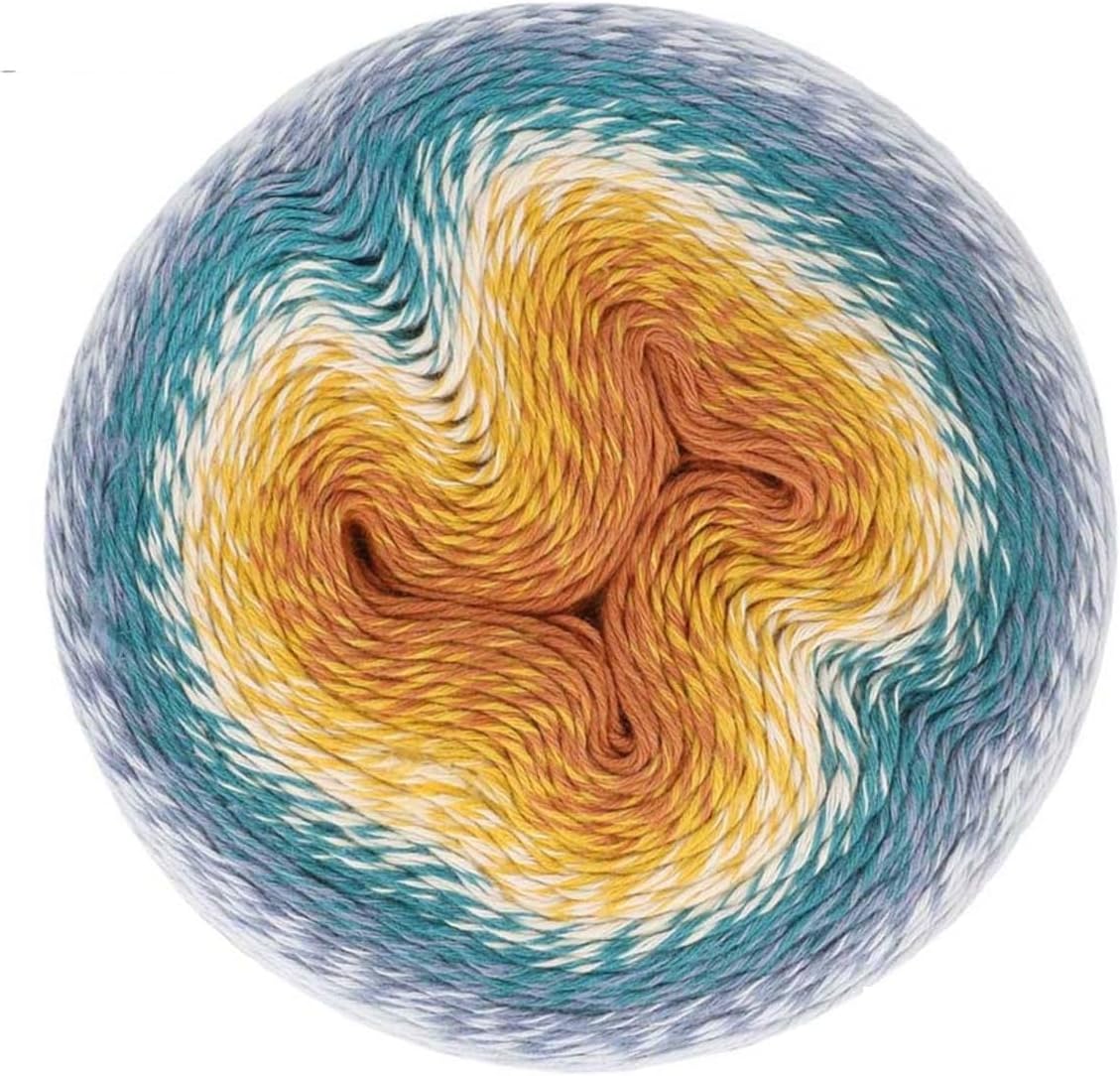 Scheepjes Whirl Gradient Yarn Cake, 1 Cake 1094 yd (1000 m) 794 Earl Grey Custard, Cotton-Acrylic Blend