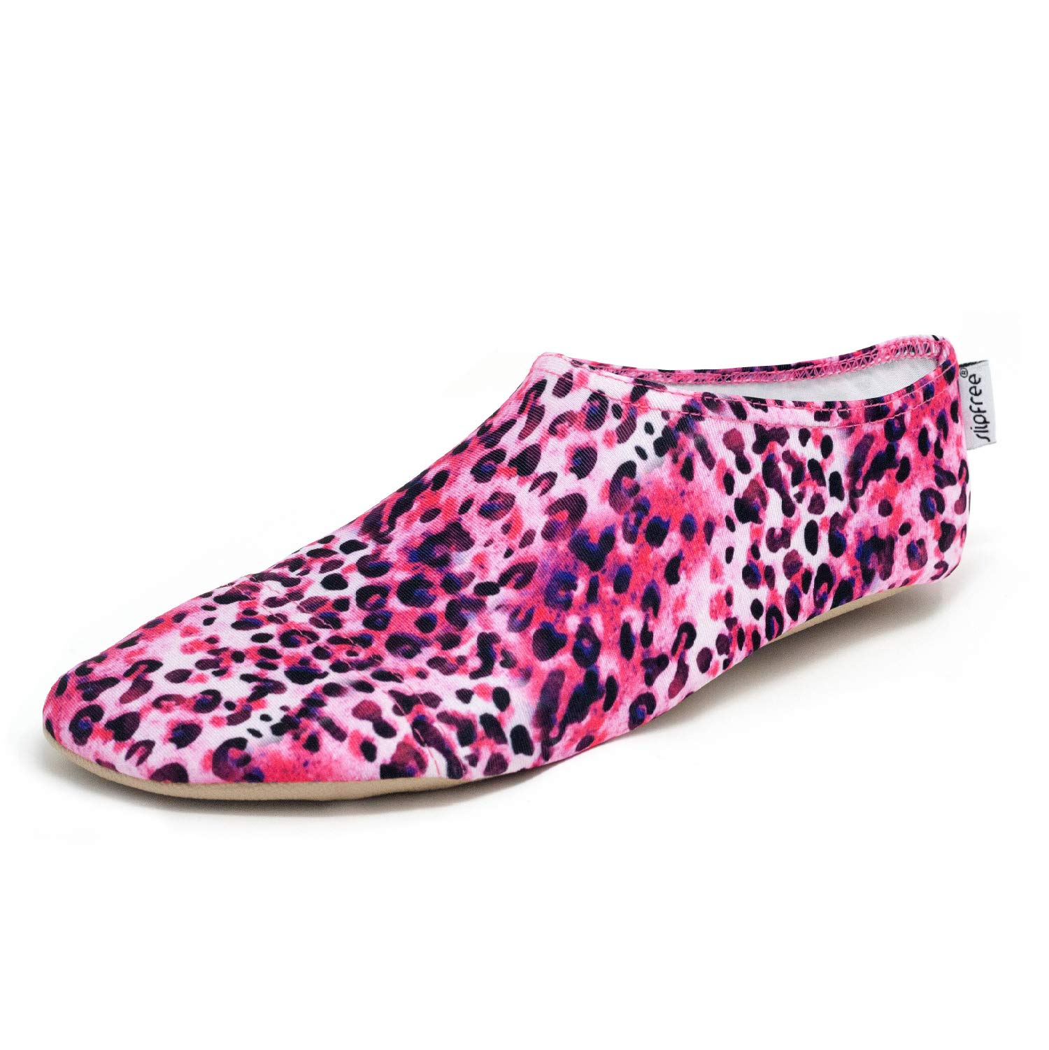 Slipfree UPF50+ - Scarpe da nuoto antiscivolo per bambini, per spiaggia, piscina e casa., Rosa (Tabby), Medium