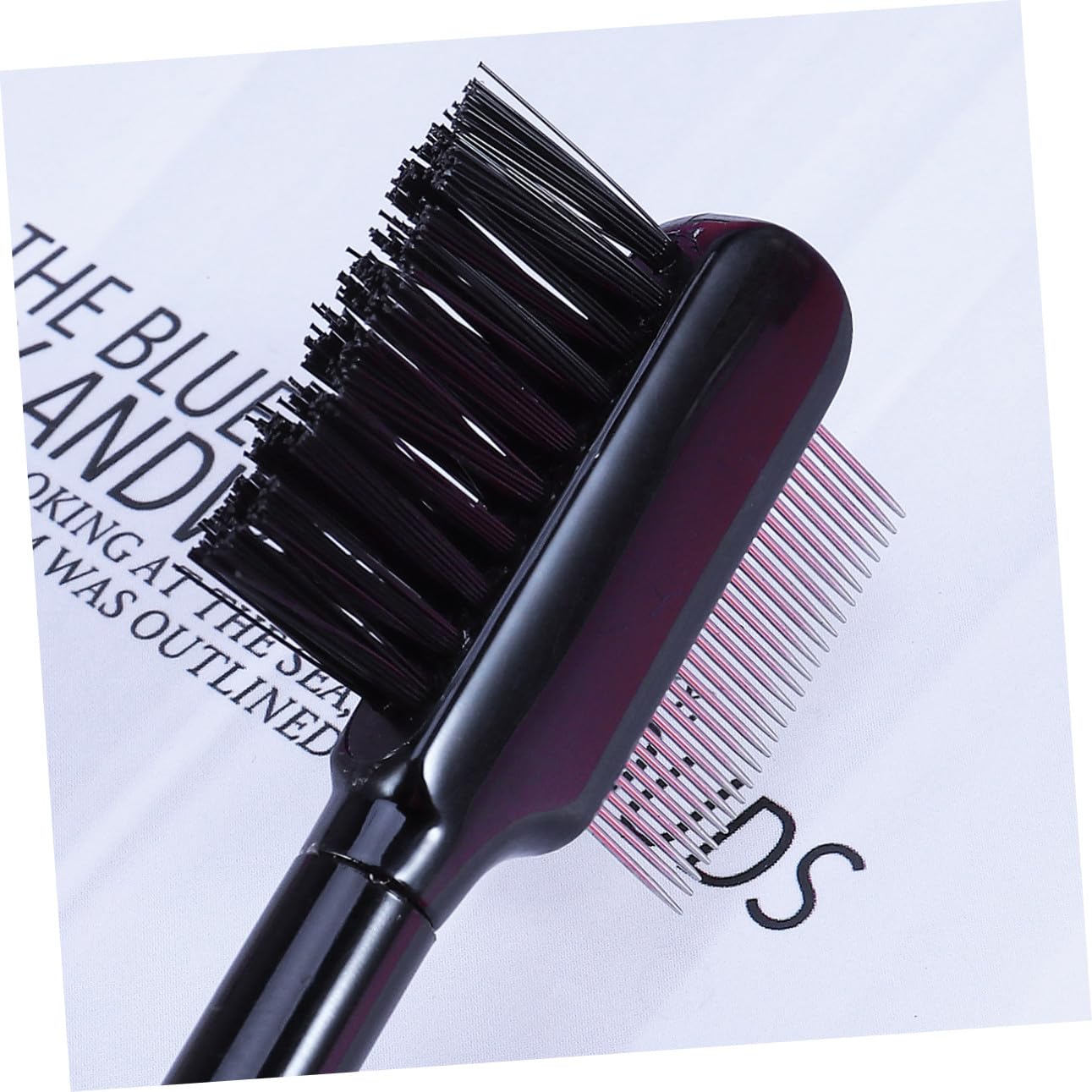 VICASKY Portable Double-head Beauty Brush Eyebrow Comb Makeup Artist Essential Eyelash Brush Angled Tip