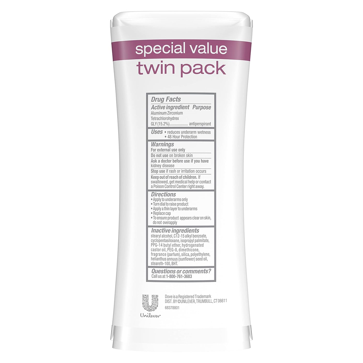 Dove Advanced Care Antiperspirant Deodorant Stick for Women, Caring Coconut, for 48 Hour Protection And Soft And Comfortable Underarms,2.6 Ounce (Pack of 2) : Beauty & Personal Care