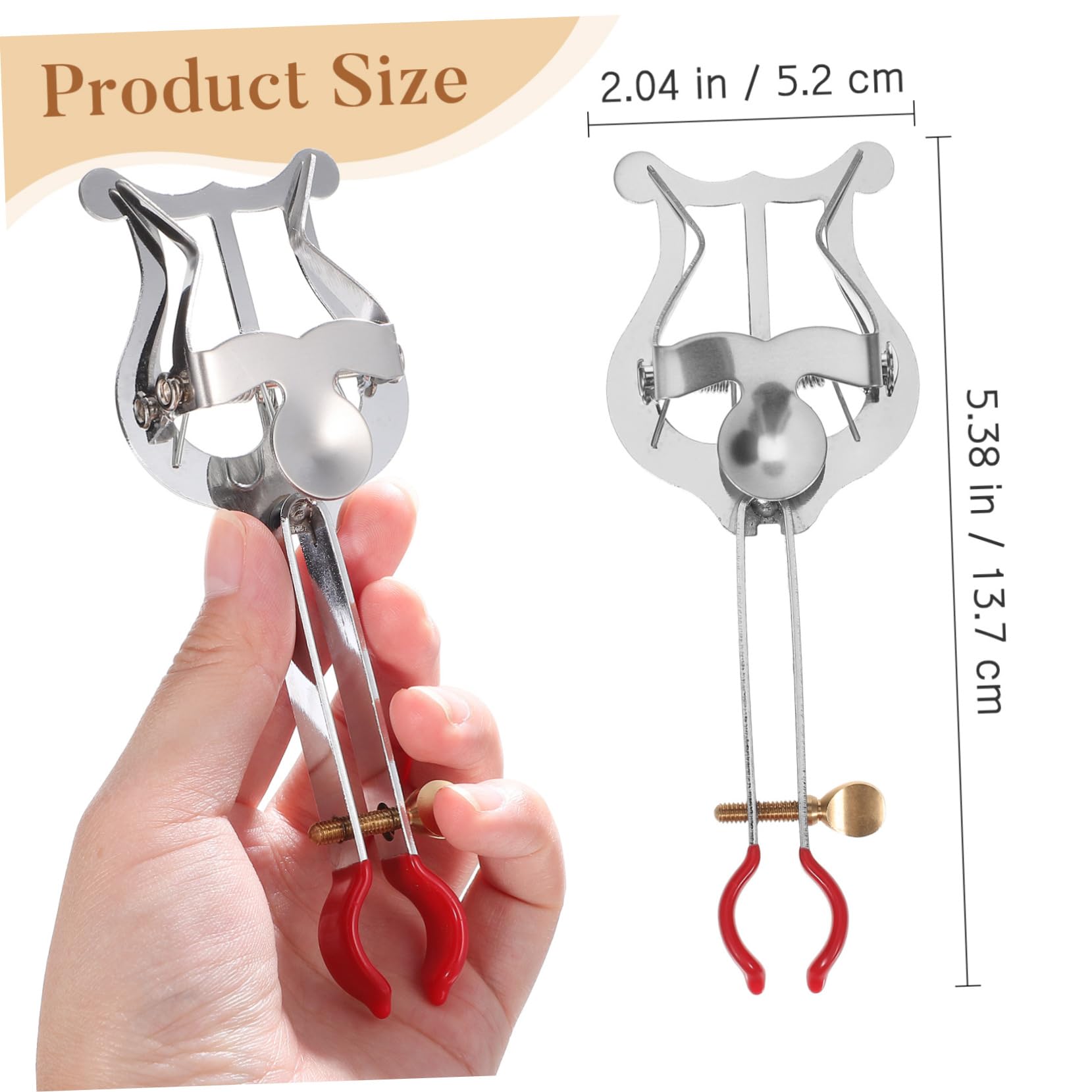 LIOOBO Music Binder Trumpet Sheet Clip Music Supply Trumpet Marching Lyre Clamp-on Score Holder