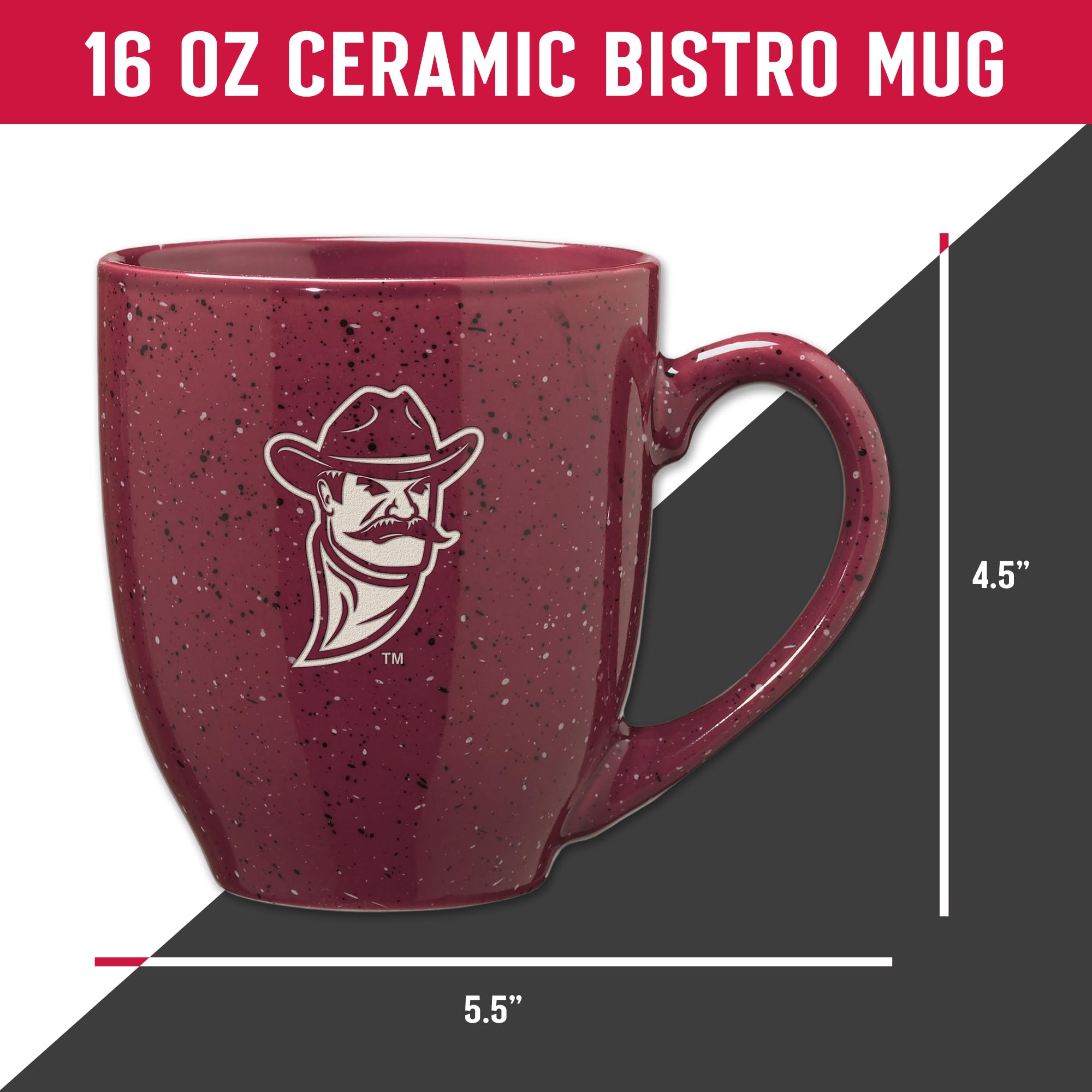 Rico Industries NCAA Nebraska Cornhuskers Primary - Taza de café de cerámica grabada con láser en color del equipo, 473 ml