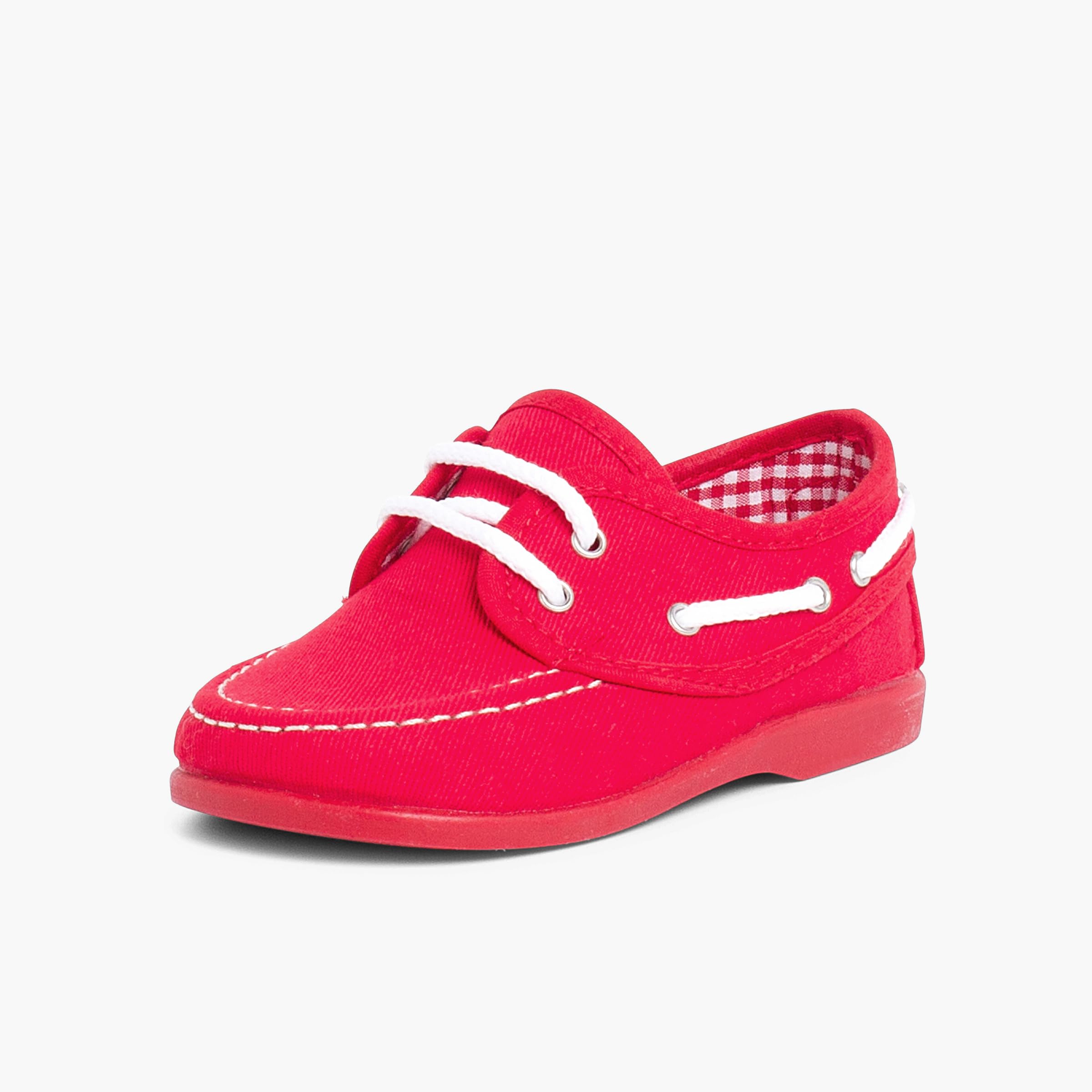 Pisamonas Náuticos Tela Cordones Niño