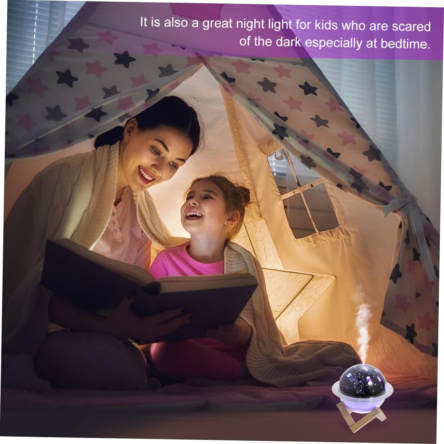 Do użytku domowego 2 zestawy nawilżacza planetarnego domu duża objętość mgły lampka nocna druk 3D nawilżacz księżycowy oczyszczacz powietrza