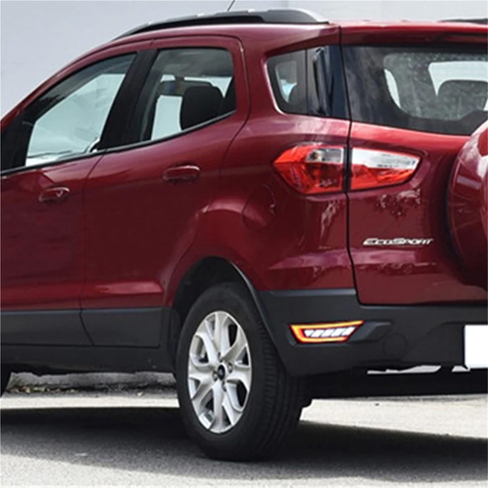 Lampa tylna zespolona Dla Ford Escape Kuga 2013 2014 2015 2016 2017 2018 Samochód Prawy Tylny Zderzak Światła Odblaskowe Tylne Lampy Przeciwmgielne Montaż(DEEP BLUE)
