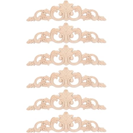 4 Coins En Bois 8x8 Cm Pour Onlay Meubles, Décoration, Non Peints D7B8