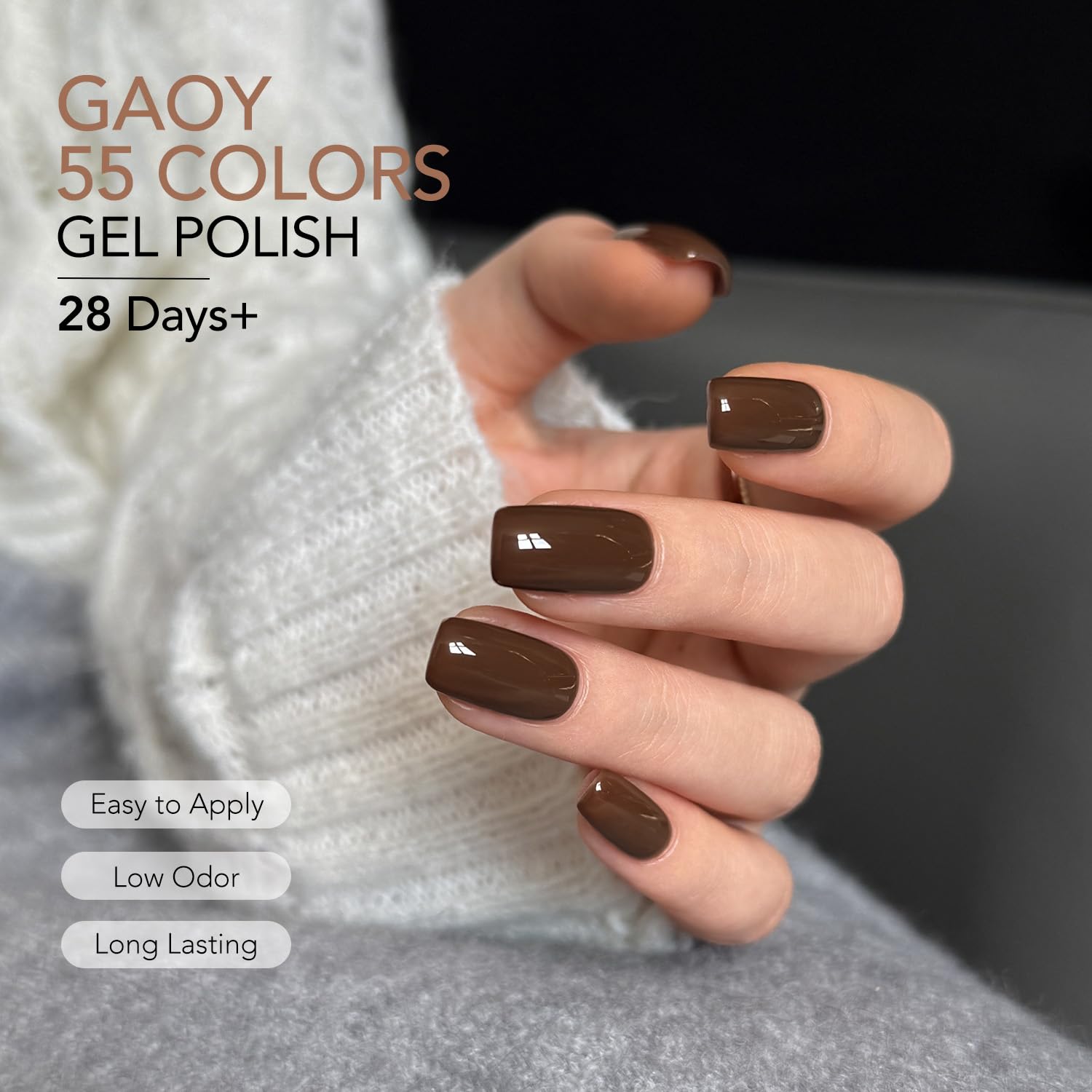 GAOY 60 Pcs Gel Nail Polish Kit with U V Light, All Season Gel Polish Set Red Nude Black White Pink with Soak off Base Glossy Matte Glitter Top Coat & Builder for Nail Art DIY Manicure at Home