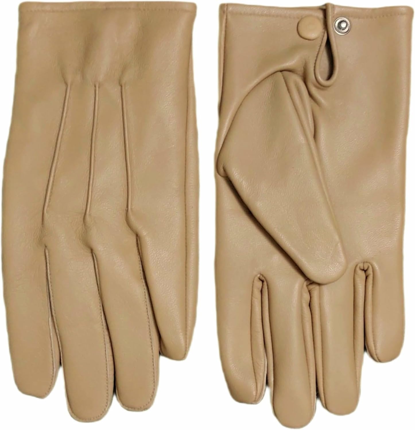 Men's Dress Driving Genuine Sheep Leather Unlined Gloves