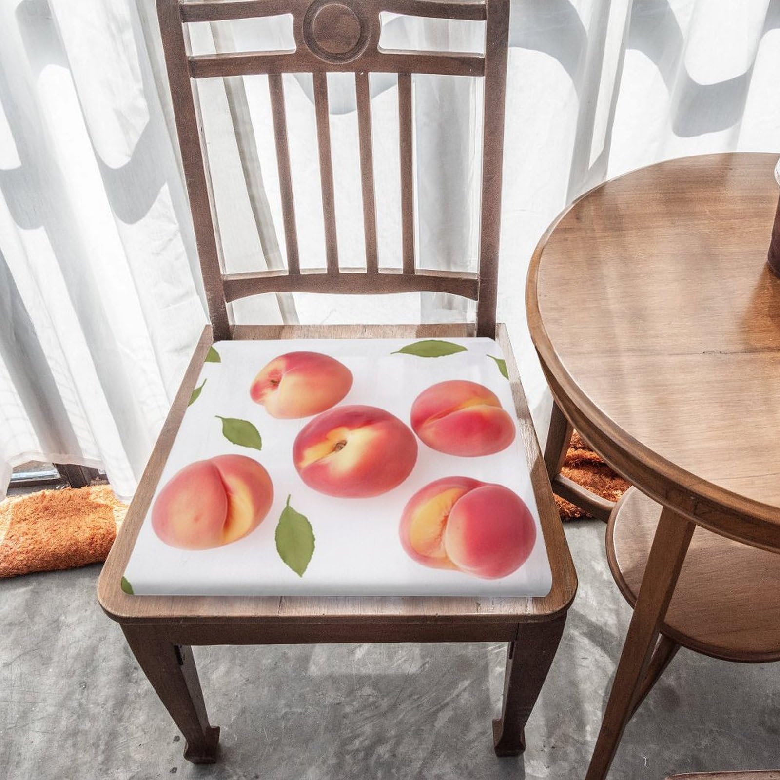 Amazon.com: YTBKLJGD Memory Foam Chair Cushions,Peach Print Square