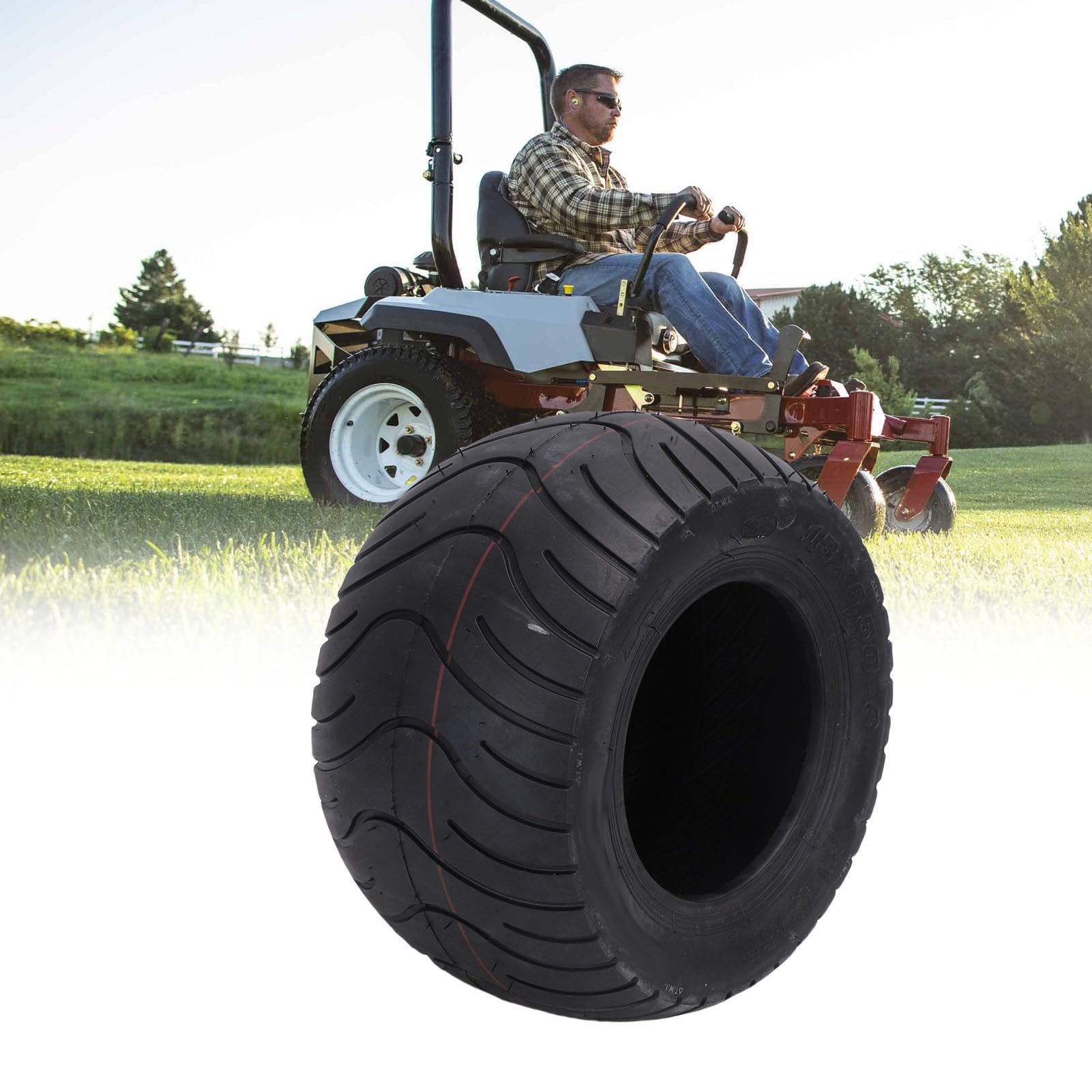 13x6,50 6 Opona Bezdętkowa 13x6,5 6 Opona Zapasowa do Wózka Gokartowego ATV UTV Kosiarka z warstwą odporną na Przebicie Zwiększona przyczepność