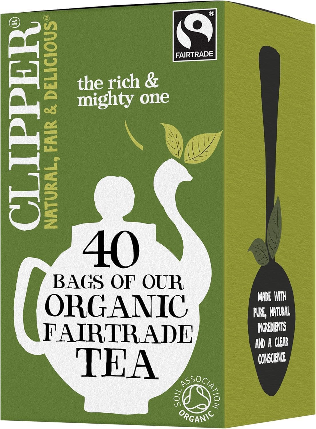 Clipper Organic Fairtrade Tea 40 Teabags ( pack of 6)