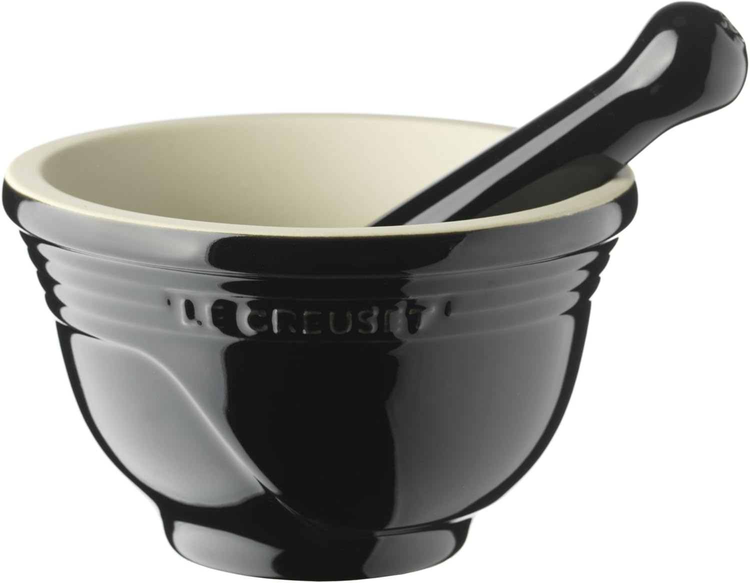 Le Creuset Mortar and Pestle Set Black Le Creuset Home