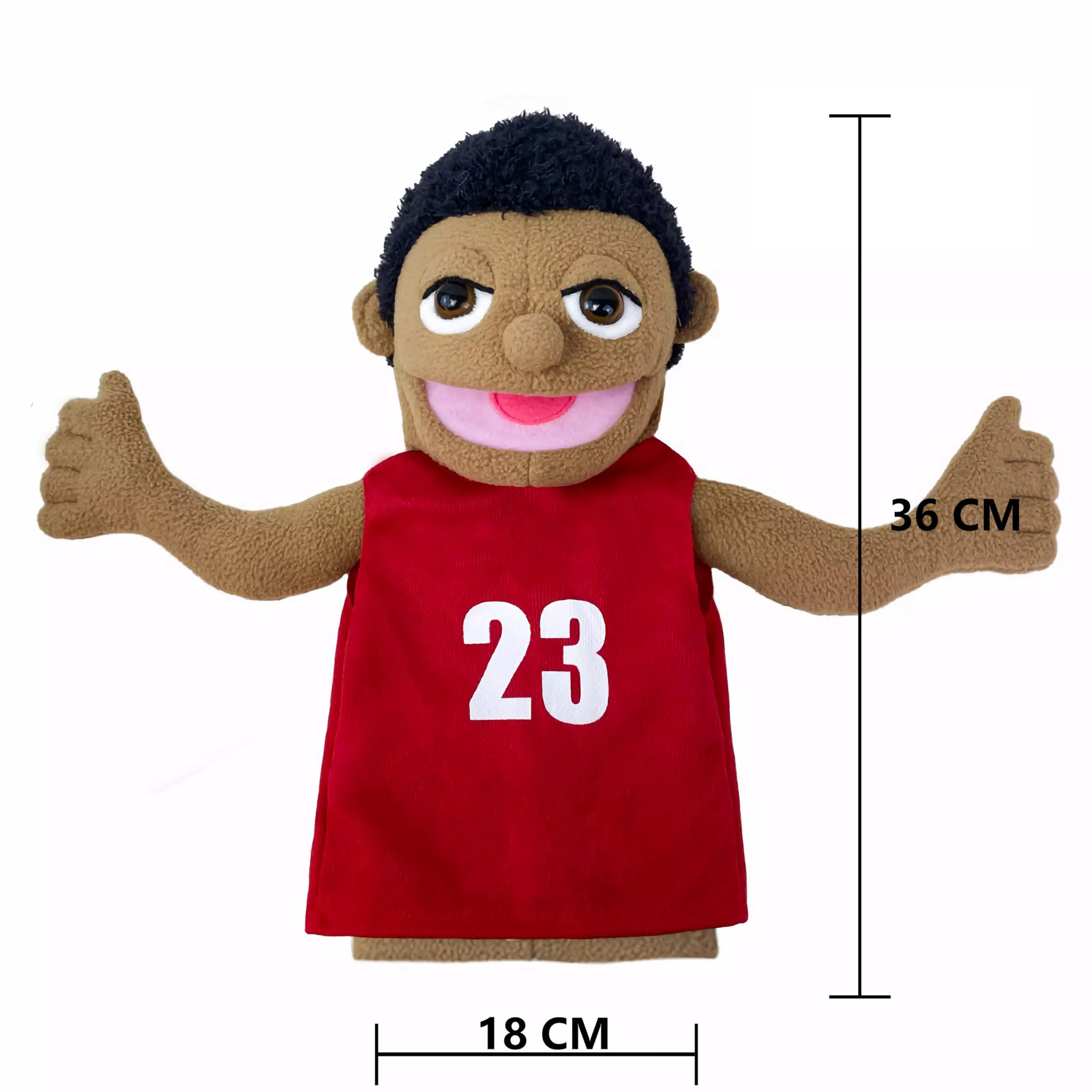 LOMTRATS Theater Hand Puppets for kids,Includes Teacher, policeman, farmer, pirate, detective - Image 2