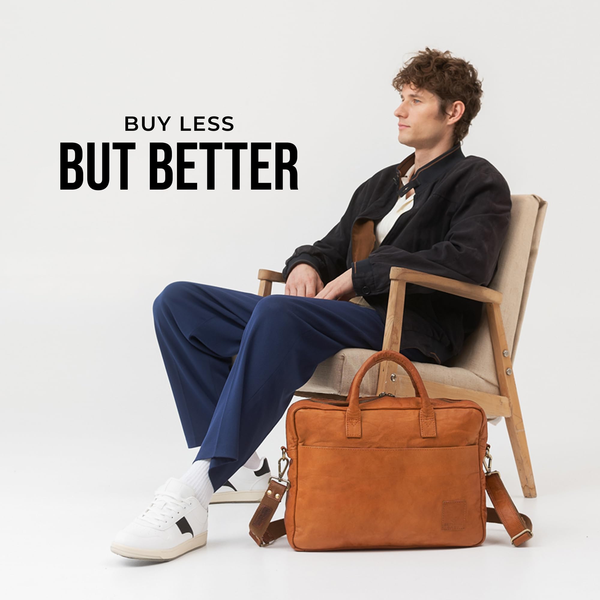 Berliner Bags Vintage Laptoptasche Madrid, 15 Zoll Umhängetasche aus Leder, Aktentasche, Schultertasche für Herren