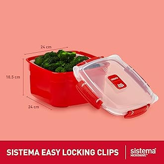 Sistema Microwave Collection Steamer Large Red 1103