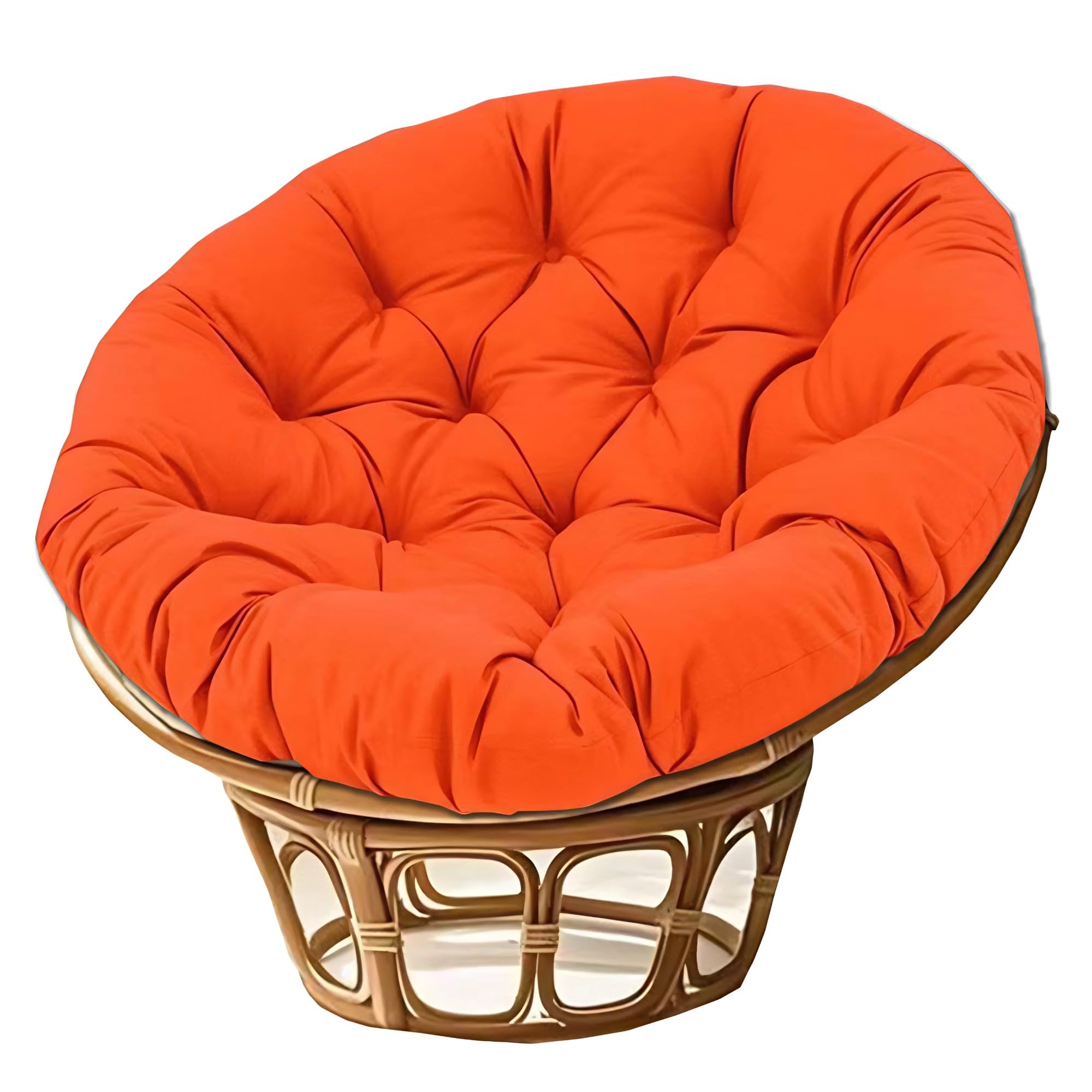 NMGBRDM Papasan Breathable Round Chair Cushion (Without Chairs),10cm Thick