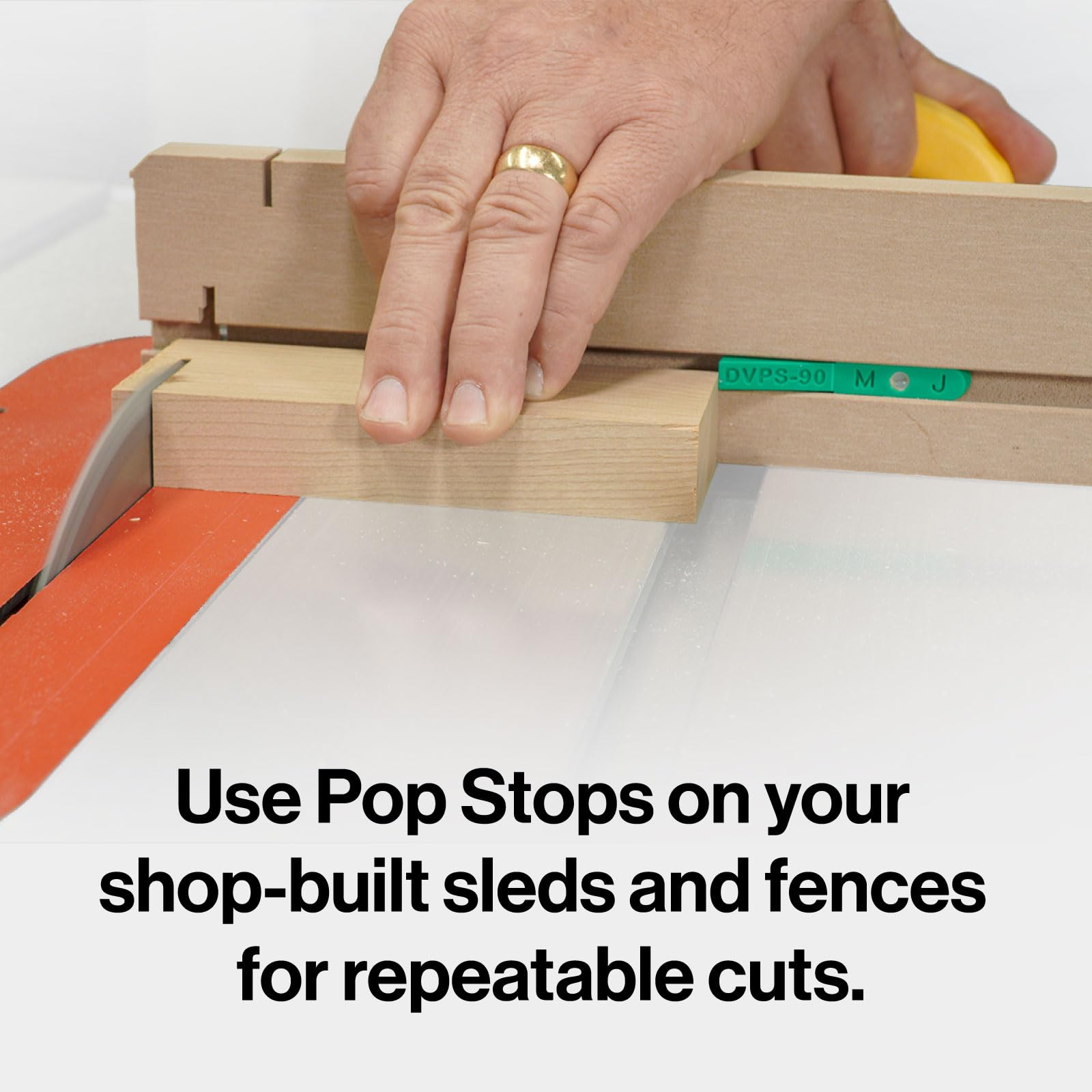 MICROJIG MatchFit Pop Stop (6-Pack) - Innovative Dovetail Track Stops for Versatile Woodworking - Image 4