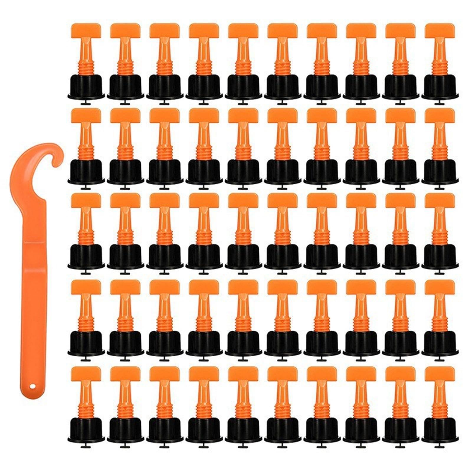 Newft 50Pcs 50 / 151Pcs Floor Leveling Tool Kits Floor Balance Systems Clips Spacers Porcelain Leveler Assist Component Wall Fixing Installation Accessories