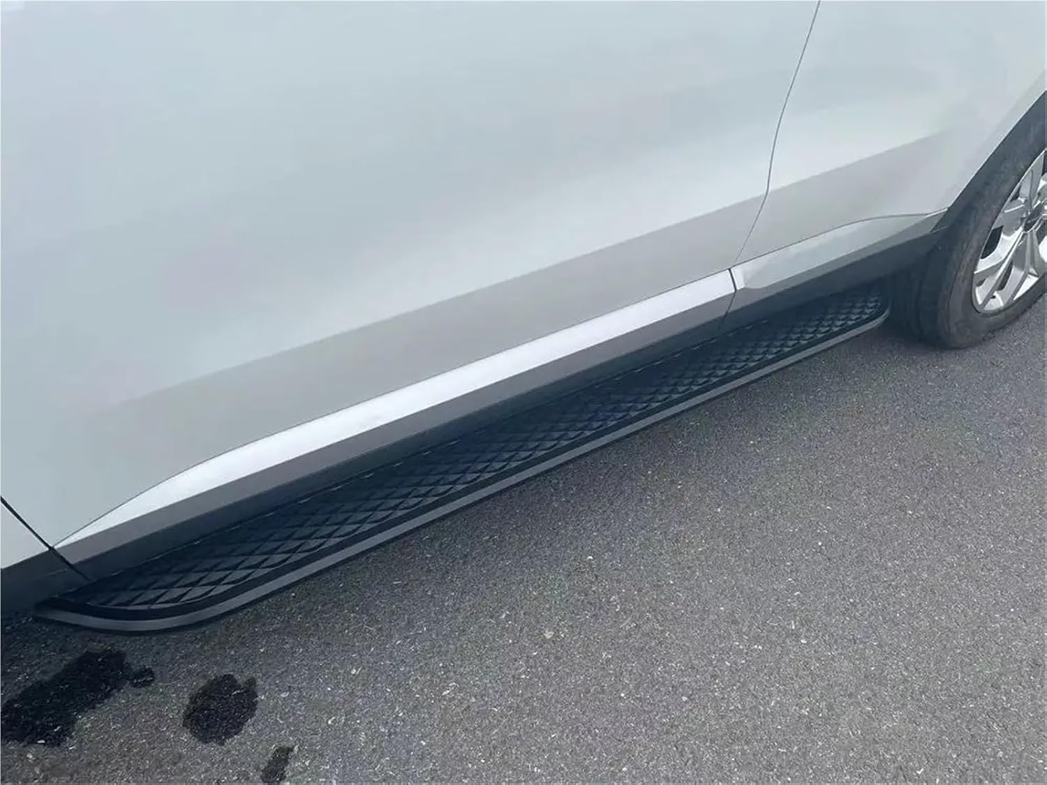 Aluminum 2PCS Running Boards Side Steps Compatible with BAOJUN 530 Nerf Bars Fixed Pedals Brackets(Style 13 Width 5.1in)