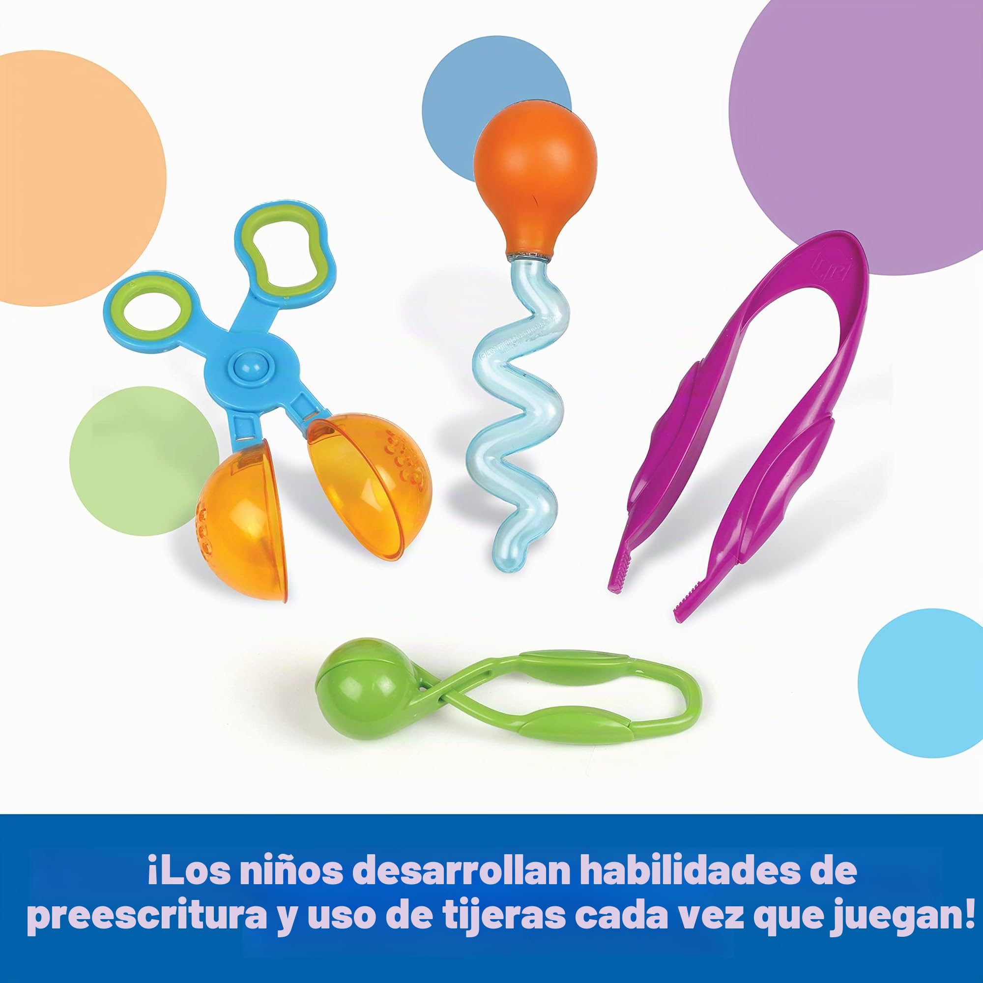 Learning Resources Set de Herramientas para Motricidad Fina Helping Hands, 3+ años, Juego Educativo Sensorial para Aula de Educación Infantil