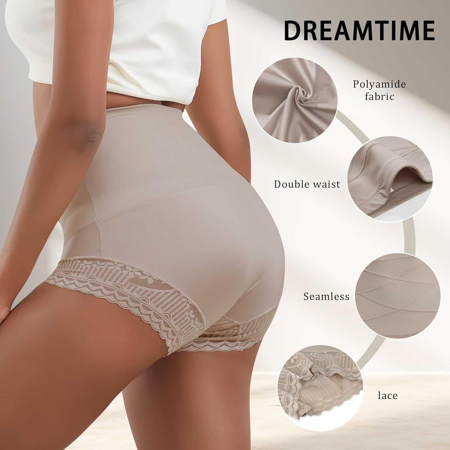 Women Shapewear Tummy Control Underwear High Waisted Girdle Body Shaper Postpartum Stretch Full Coverage - Image 3