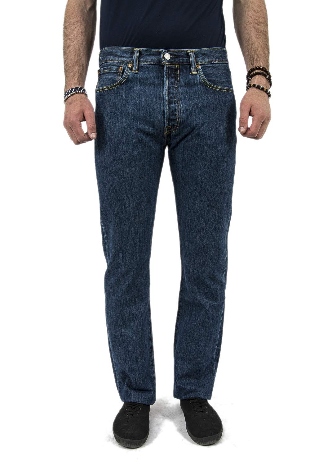Levi's Men's 501 Original Fit V5 Jeans, Stonewash, 36W / 32L