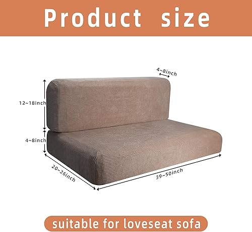 Miniatura 2 de RunNico Funda de cojín para comedor de autocaravana, fundas elásticas para cojín de sofá biplaza, protector de muebles para autocaravana, cámper,