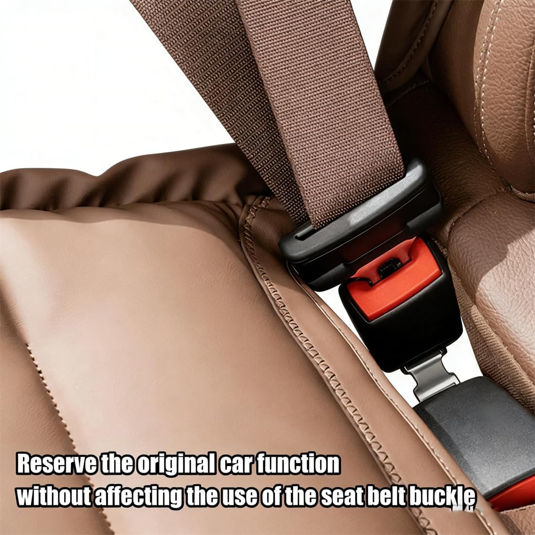 Skin-Friendly & Dirt-Repellent Leather Seat Cushions, Universal Car Seat Cushion, Memory Foam, Non-Slip, Leather, Thickened, Breathable, Comfortable for Car and Office (2, Black)