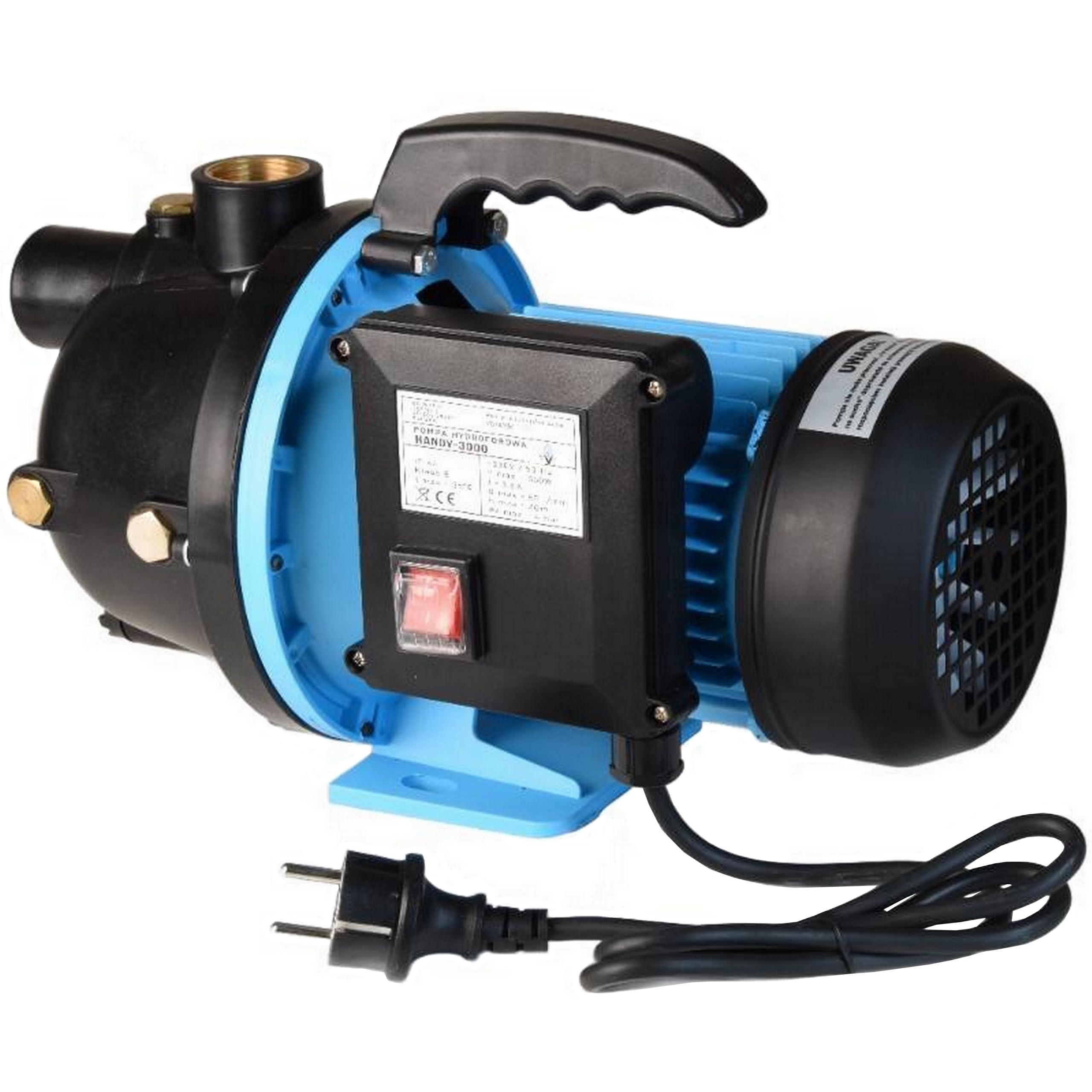 Pompa Wodna HANDY 3000 Ogrodowa Przenośna Hydroforowa 550 W, 3000 l/h do Wody Domu Nawadniania Ogrodu