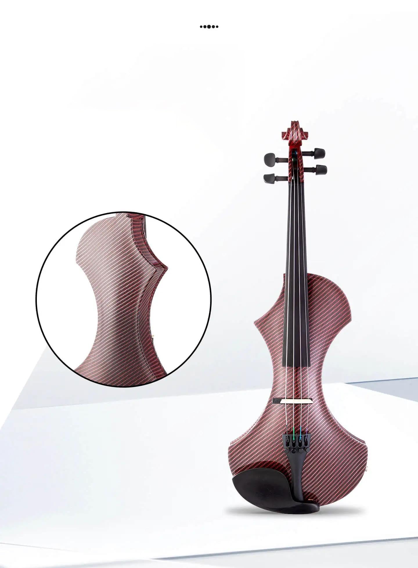 Violino Elettrico Artigianale Violino Principianti | Misura 4/4, top in abete