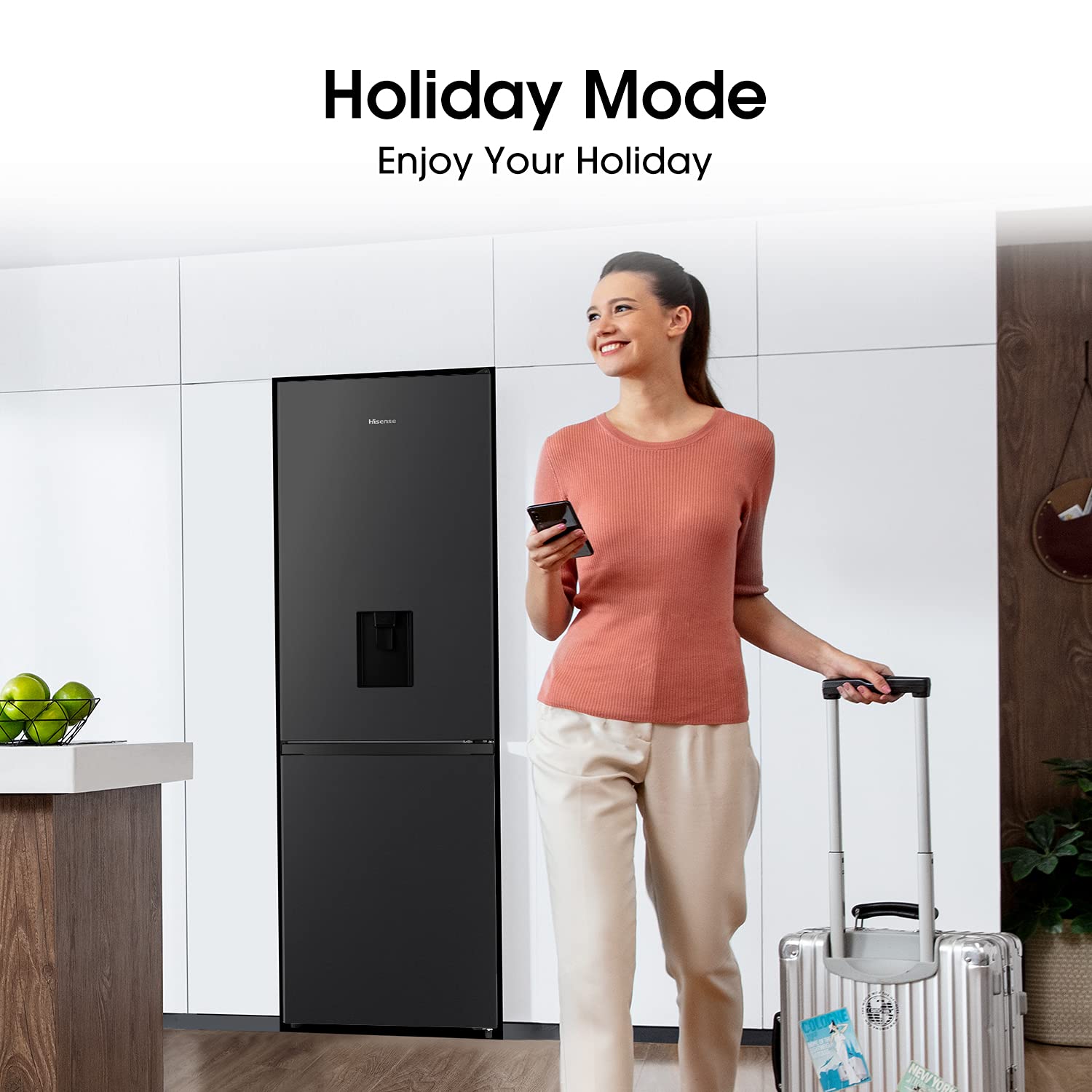 Buy Hisense RB390N4WB1 Freestanding 60/40 Fridge Freezer 300 litre