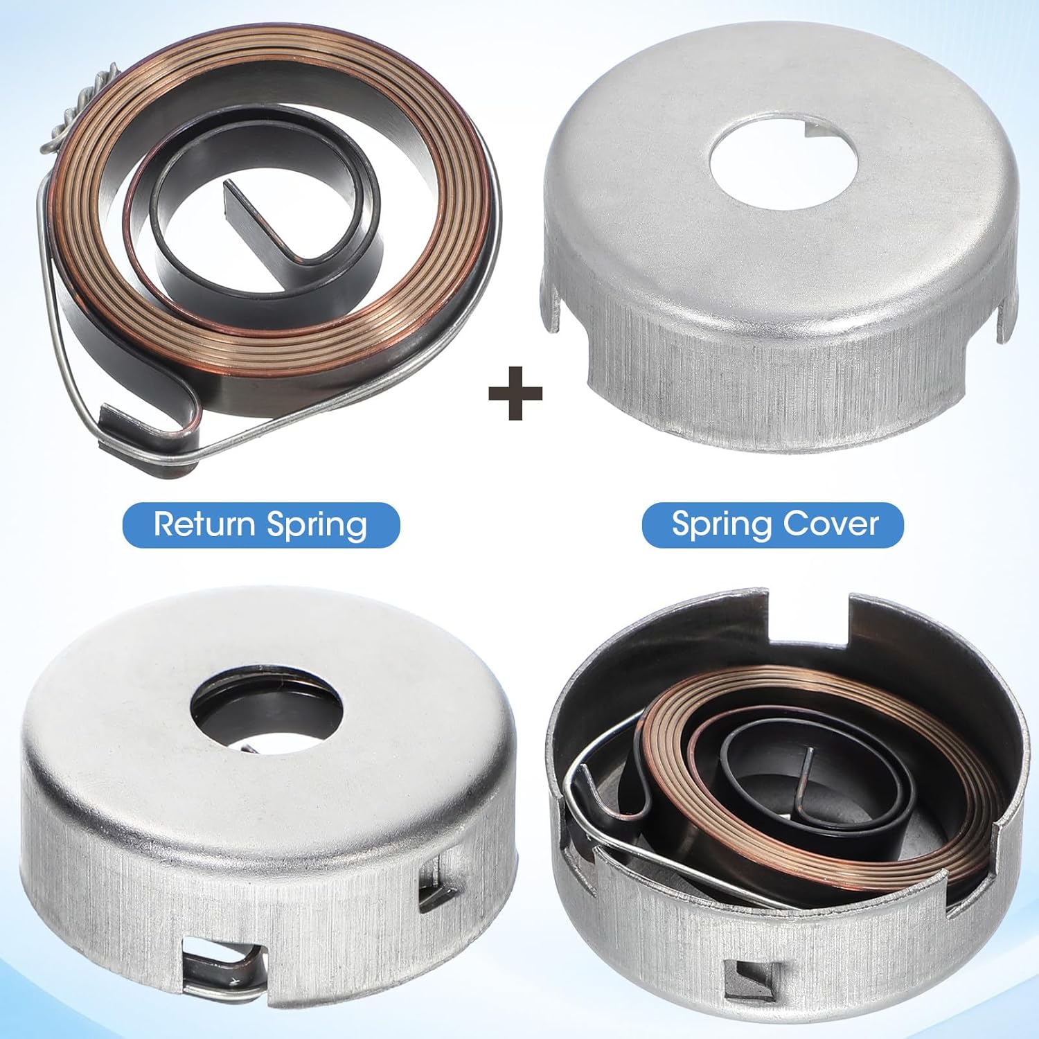SEWACC 1 Set Drill Press Return Spring Replacement, Quill Feed Return Coil Spring Assembly for Drill Press Supplies, Workshop And Machine Repair