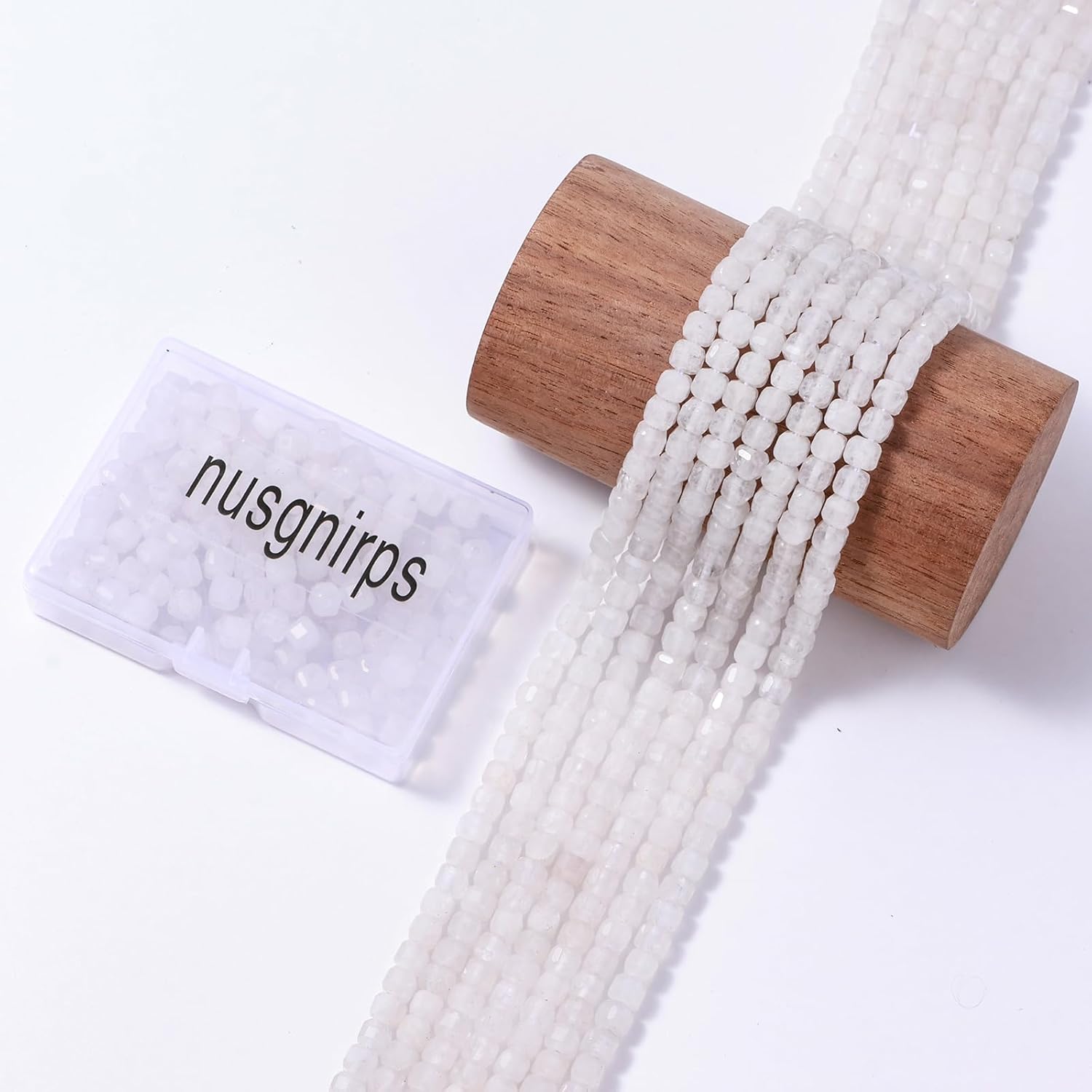 Natural Faceted White Crystal Cube Stone Beads 5-5.5mm 60pcs/str Loose Square Semi Gemstone Stone Beads for Making Bracelets Necklace Earrings - Image 6