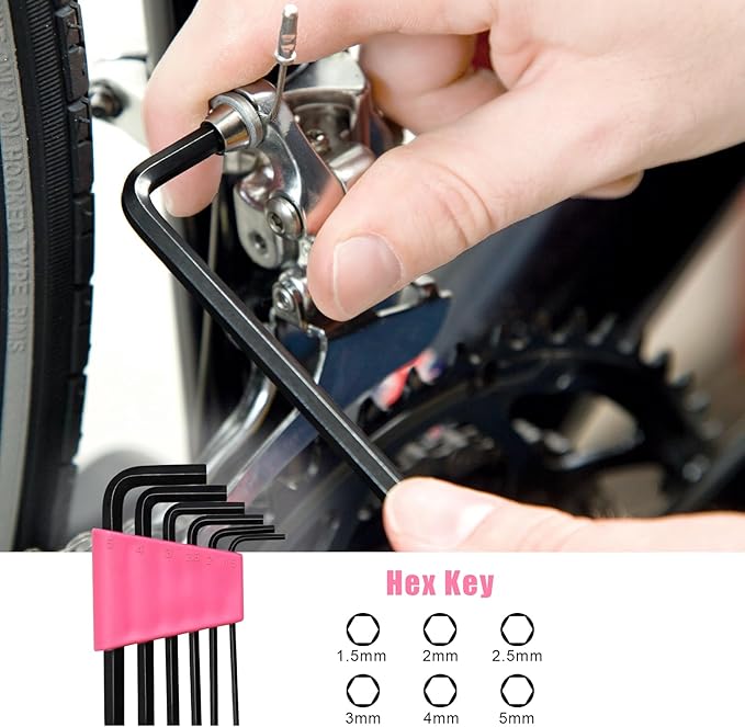 Kit de Herramientas ZUZUAN 25 Piezas Rosa para Hogar y DIY miniatura 6