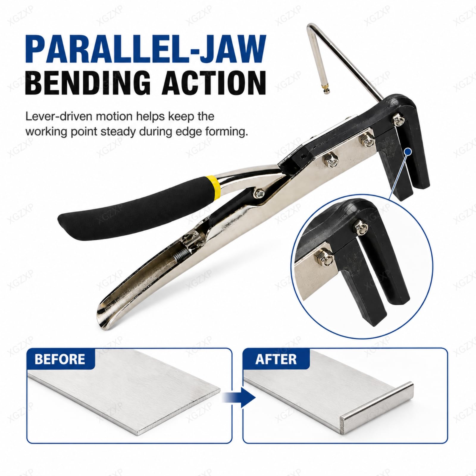 Pinza Manuale per Piegare Strisce di Lettere in Metallo, Dispositivo Piatto per Piegare Lamiere di Alluminio E Acciaio Inossidabile, per Materiali con Bordi di Lettere Fino A 0,5 Mm 5cm