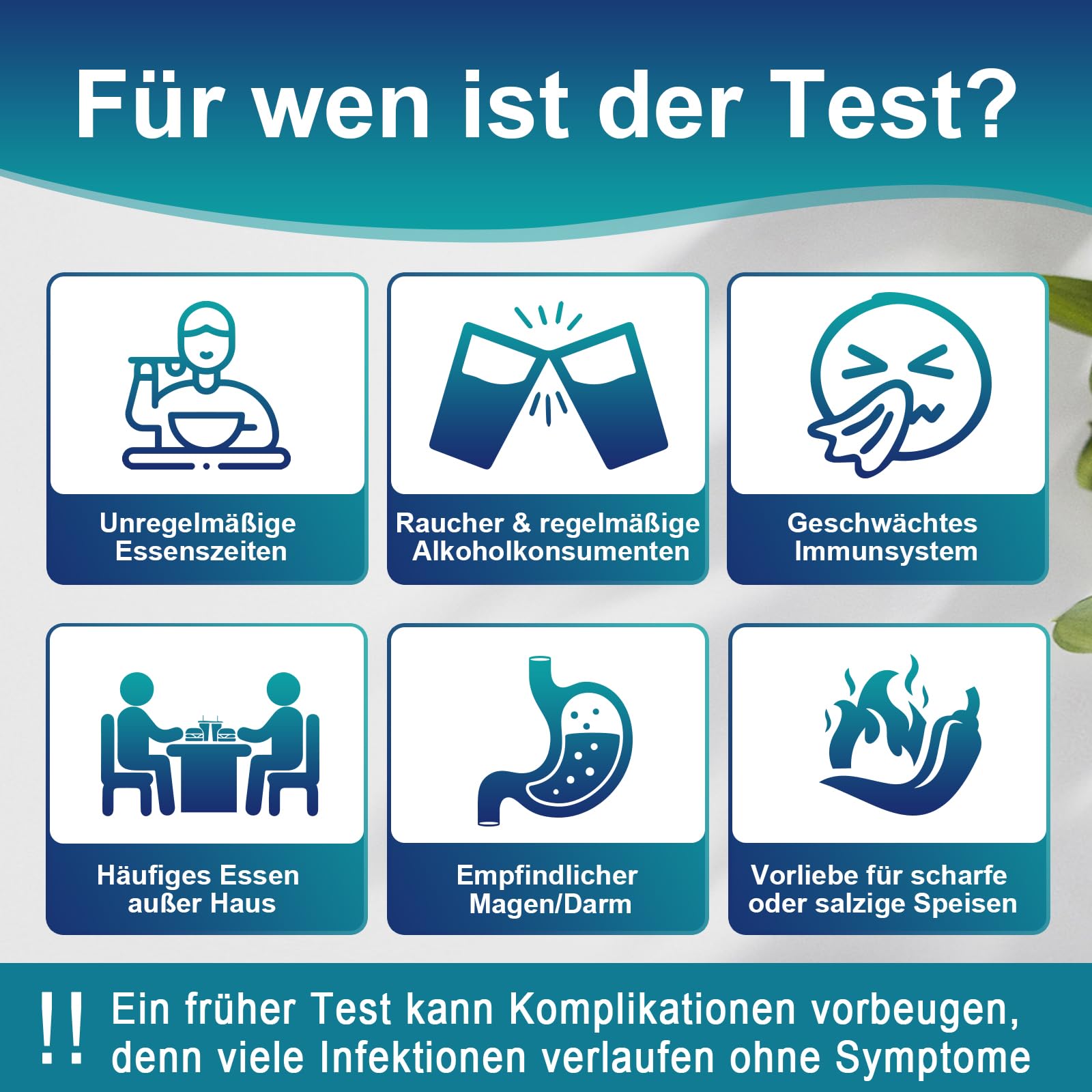 Helicobacter Pylori zestaw do testowania domu – 2-częściowy zestaw szybkiego testu do wykrywania pylori Helicobacter zapewnia dokładne wyniki w ciągu 10-15 minut, łatwy do odczytania i użytkowania