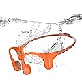 Run Plus Bone Conduction Headphones, IP68 Waterproof Open Ear Wireless Bluetooth Sports Headphones with 32GB Built in St