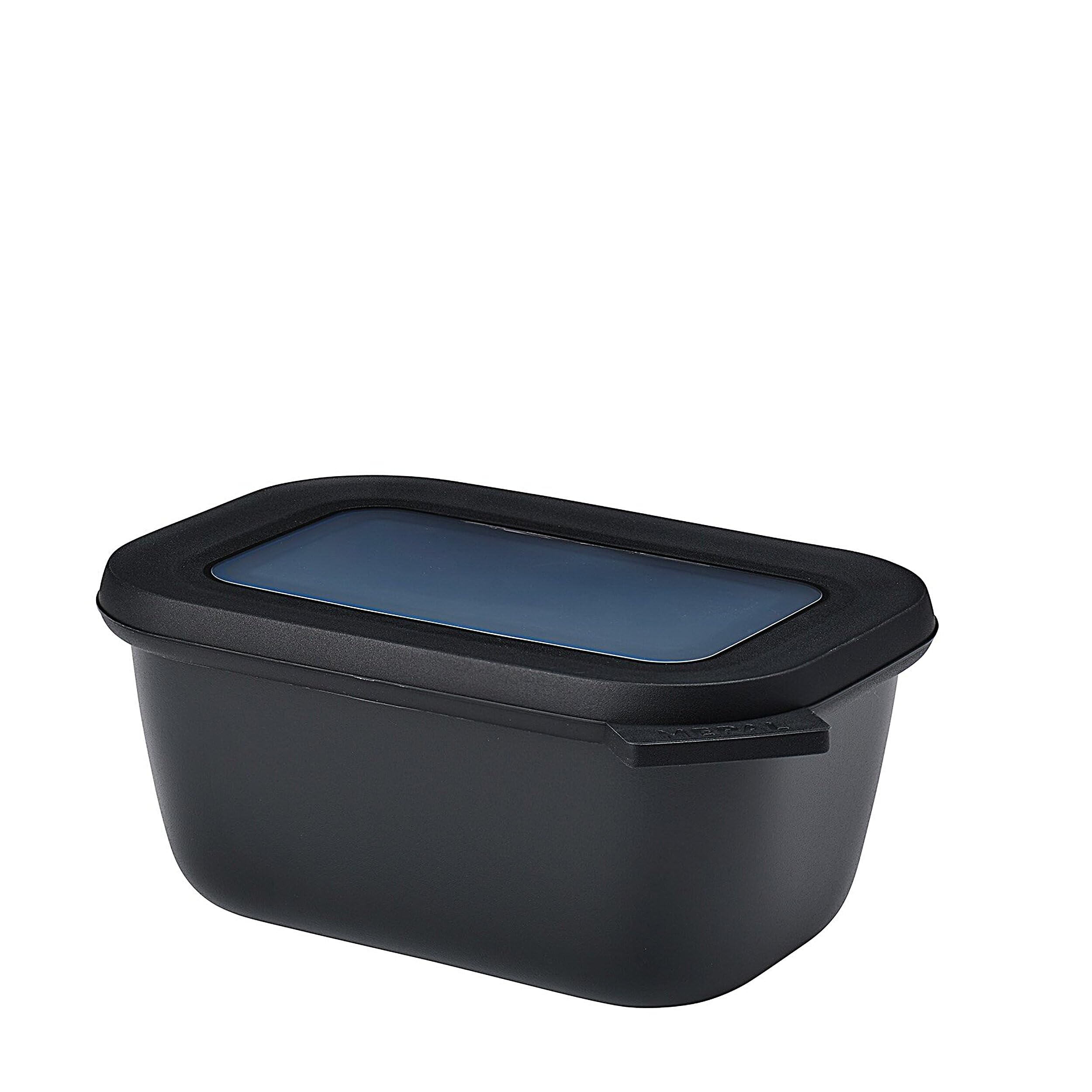 Mepal – Multi Bowl Cirqula Rectangular – Food Storage Container with Lid - Suitable as Airtight Storage Box for the Fridge & Freezer, Microwave Container & Servable Dish – 750 ml – Nordic Black Nordic Black 750 ml / 25 oz