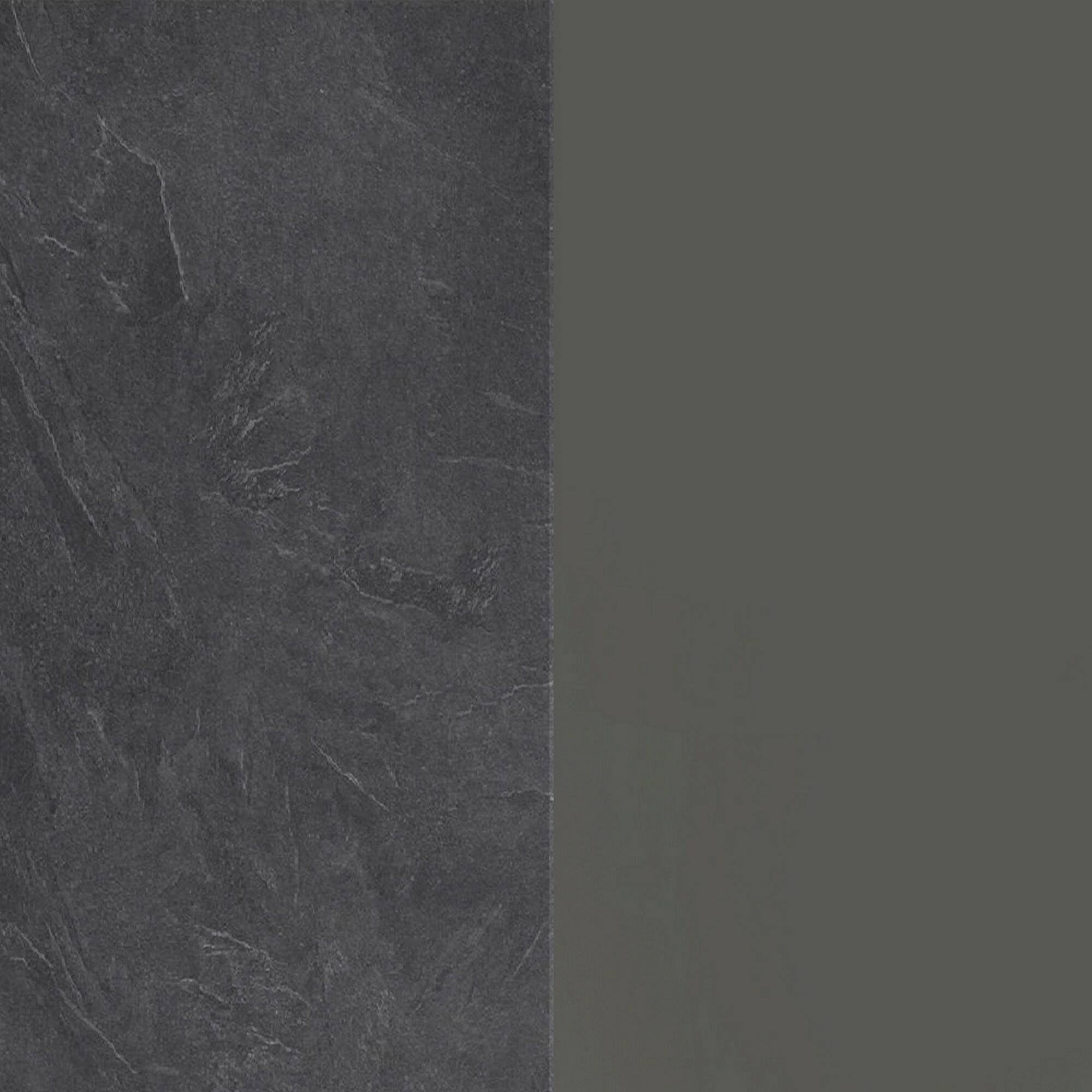 Dmora Dispensa da Cucina Plinio 60x60x165h cm Nero Antracite 2 Ripiani Apertura Battente, 2 Ante Made in Italy