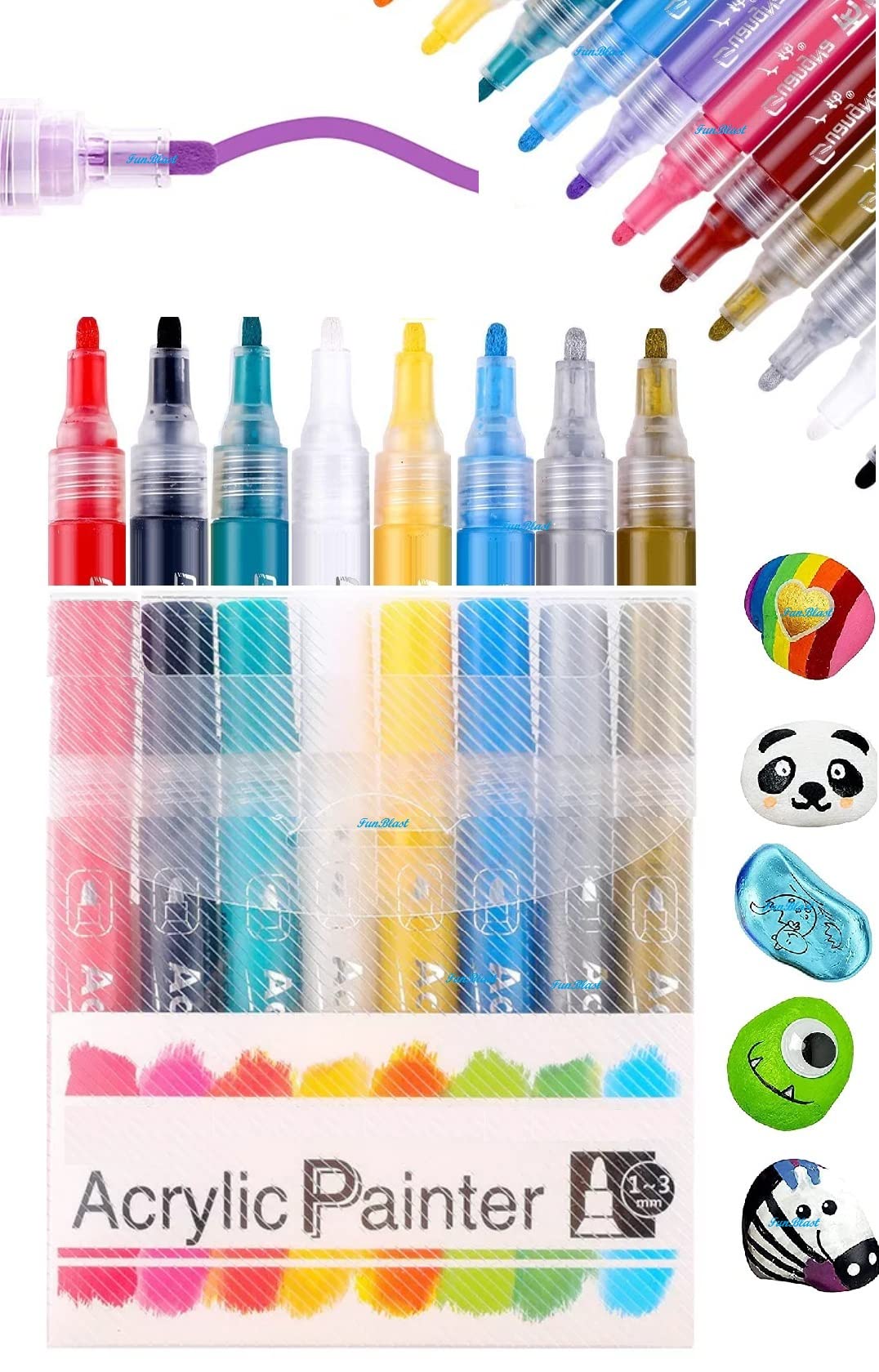 See full amazon price history chart for FunBlast Acrylic Bold Marker Colors Set, Diy Color Markers, Acrylic Paint Marker Pens, Set Of 8 Colors Markers Water Based Paint Pen, Canvas, Glass, Ceramic, Wood, Metal, Multicolor FunBlast Acrylic Bold Marker Colors Set, Diy Color Markers, Acrylic Paint Marker Pens, Set Of 8 Colors Markers Water Based Paint Pen, Canvas, Glass, Ceramic, Wood, Metal, Multicolor (B09Y9HBH6P) Amazon Price History, Amazon Price Tracker