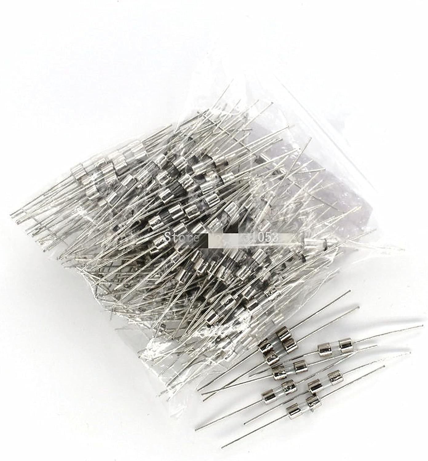 Fusibles tube de verre 3.6x10mm coupure rapide 5A 250V micro fusible axial x10