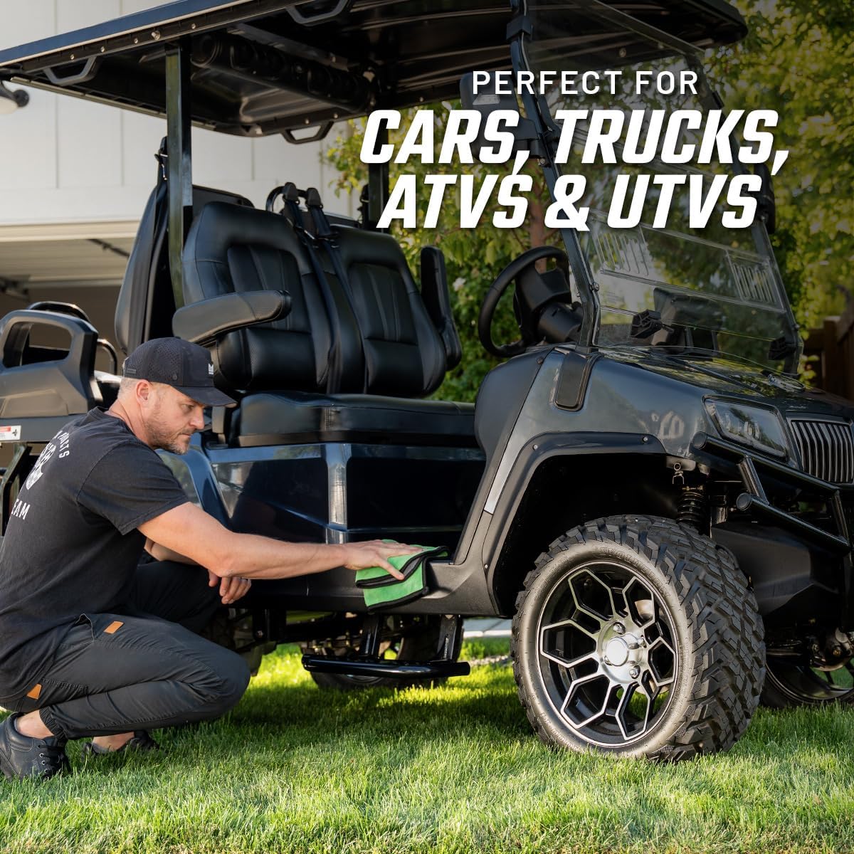 Slick Products Multi-Surface Exterior Dressing – Restores, Protects & Shines Vinyl, Rubber & Plastic – Non-Greasy Silky Finish with Fresh Grape Scent – 128 oz.