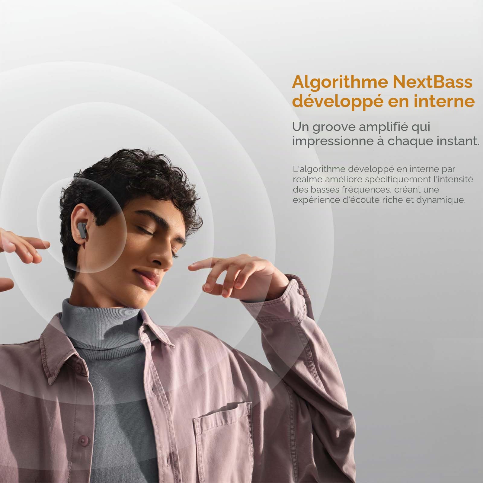 realme Buds Air 8 Écouteurs Bluetooth sans Fil, réduction de Bruit adaptative 55dB, 58h d'autonomie, doté de Double Driver 11+6 mm, Son Hi-Res LHDC 5.0, IP55, Bluetooth 5.4, Gris