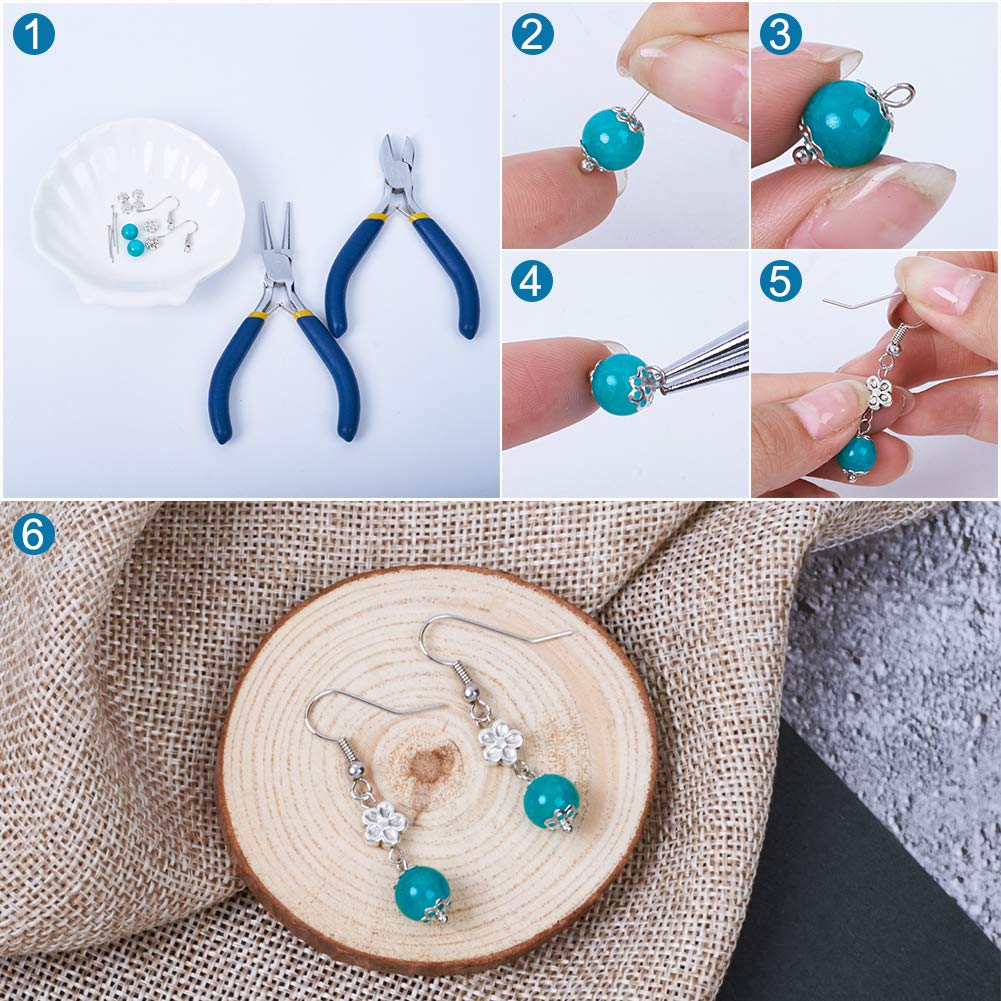 Set 720 Spille Per Gioielli PandaHall - Testa Sferica, Piatta E Ad Occhiello In Acciaio Inox