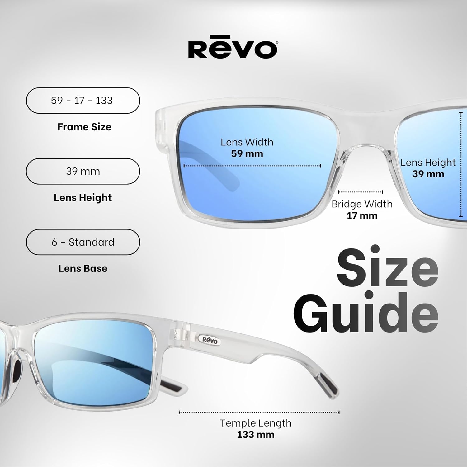 Revo Crawler 59MM Wraparound Rectangular Sunglasses For Men For Women + Bundle Leash + BUNDLE with ACCESSORY EYEWEAR - Image 4