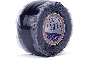 10ft Self Amalgamating Black Silicone Tape Leak Seal Pipe Hose Repair No Adhesive Waterproof