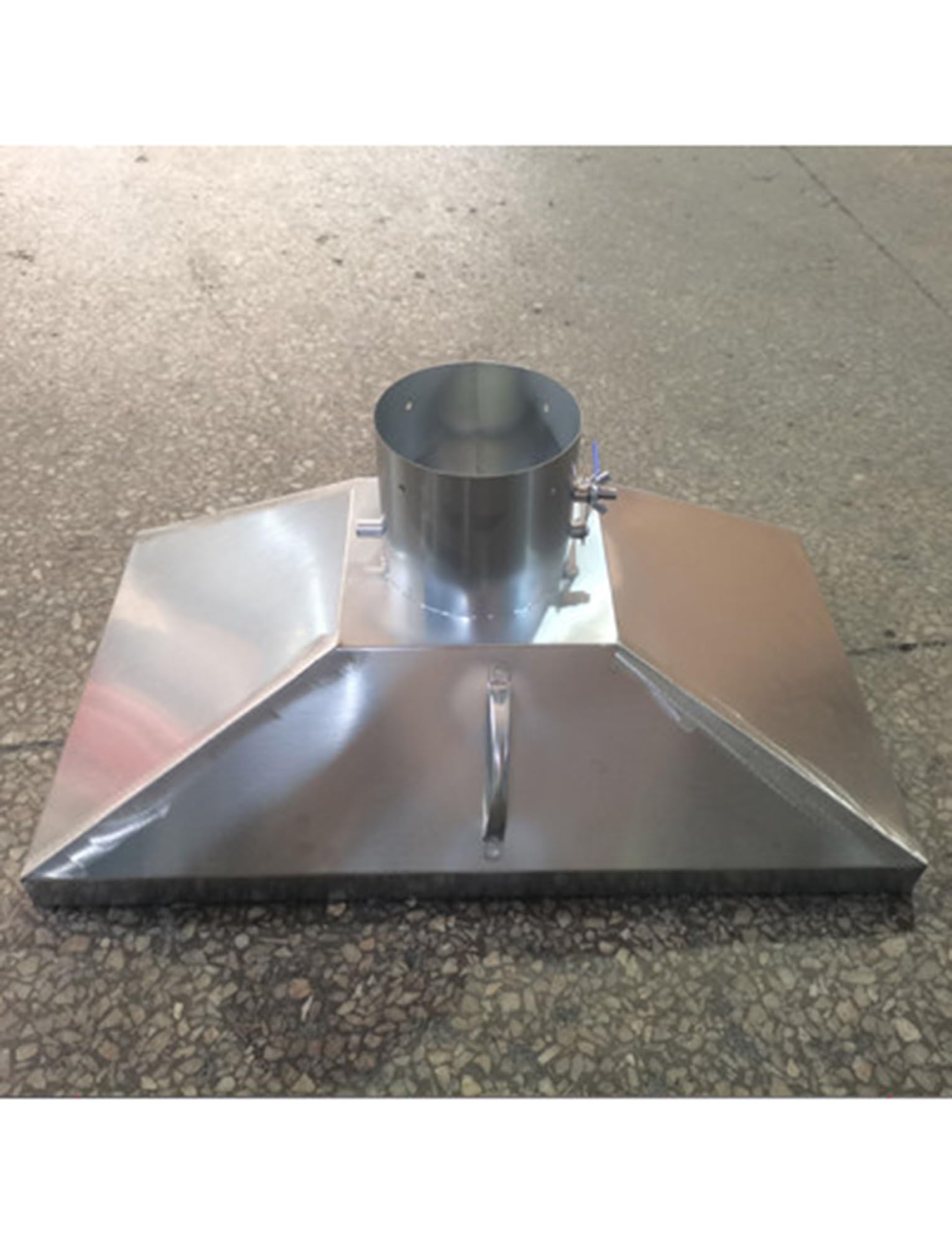 Campana extractora de Alta eficiencia de Acero Inoxidable: colector de Humos Industrial para Soldadura, Control de Polvo, fácil instalación, Personalizable (16 cm/6,3 Pulgadas, 40 x 40 cm).